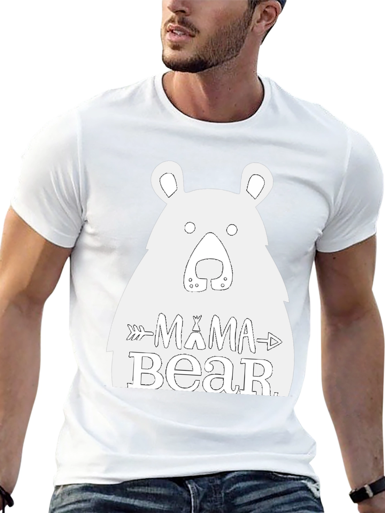 Mama Bear Graphic Tee - Black T-Shirt