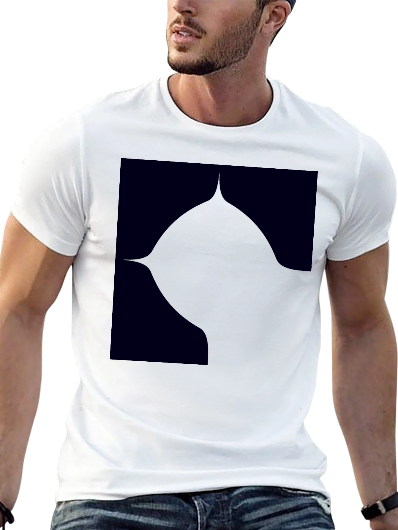 Modern Black Graphic Tee