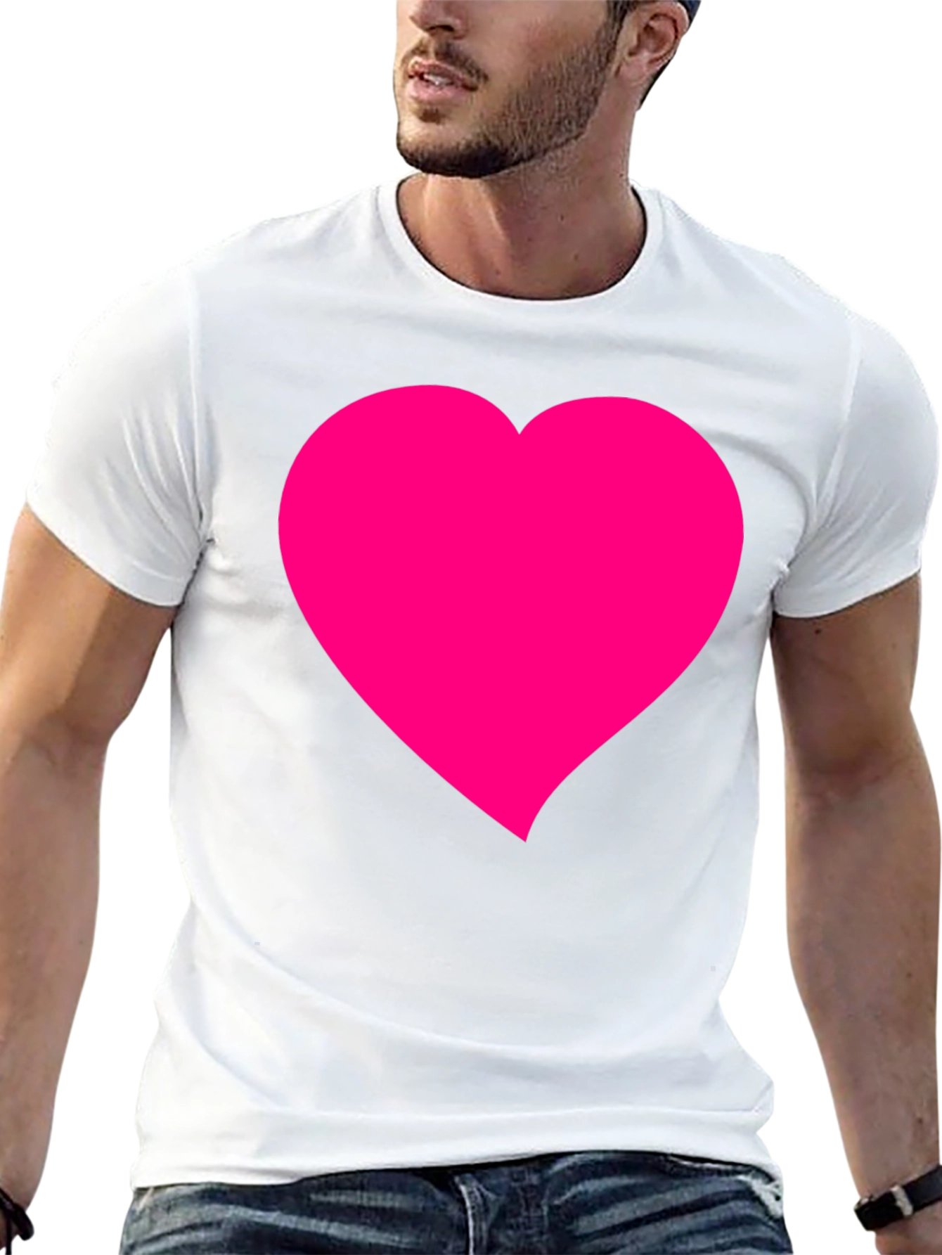 Heart Graphic Black T-Shirt