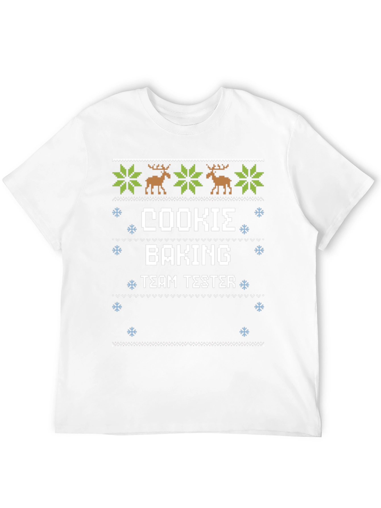 Cookie Baking Team Tester Ugly Christmas Sweater Style T-Shirt