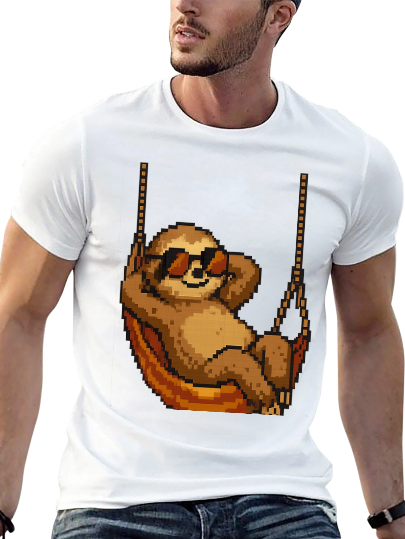 Pixel Sloth T-Shirt - Chill Mode Activated