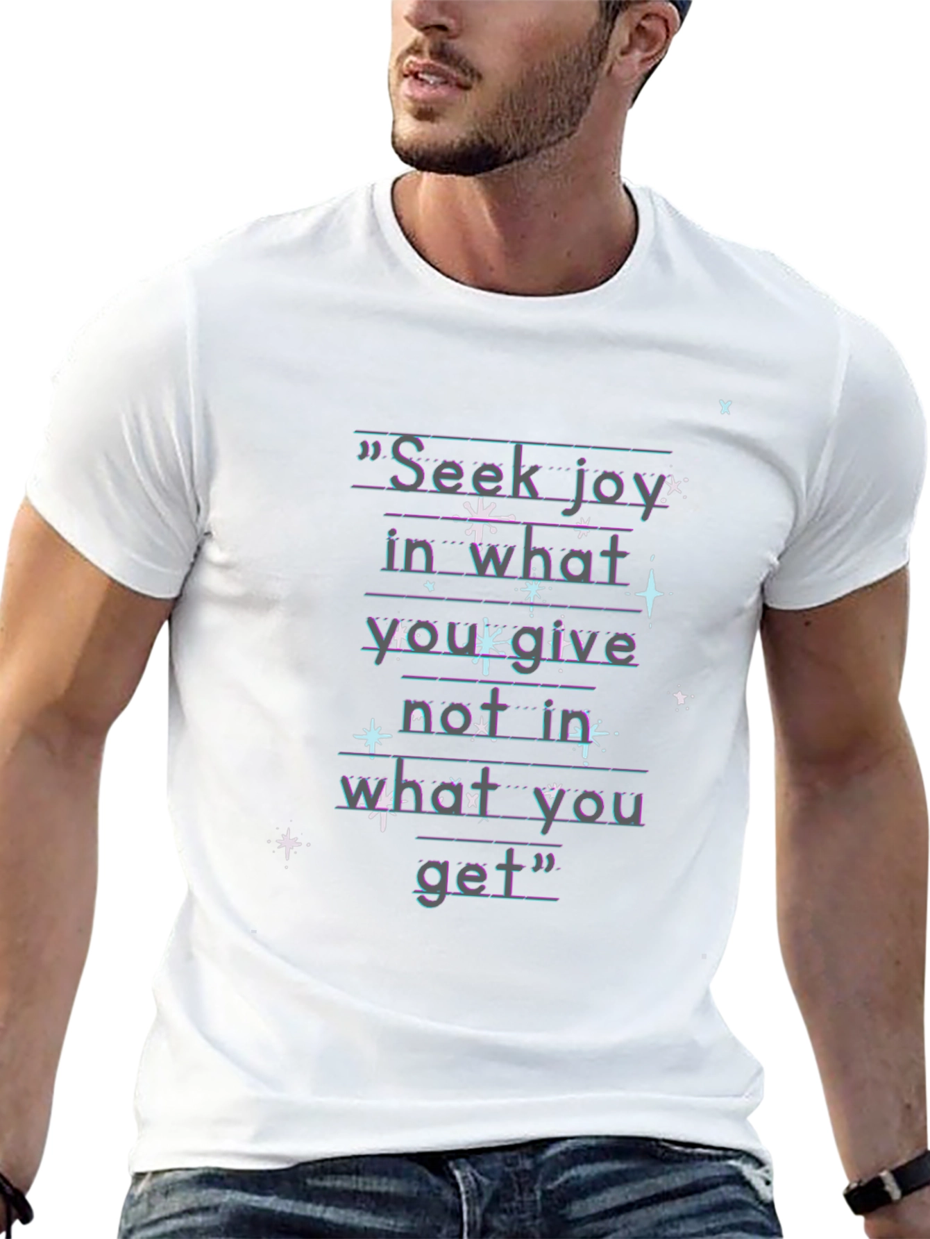 Seek Joy Graphic Tee - Inspirational Quote Shirt
