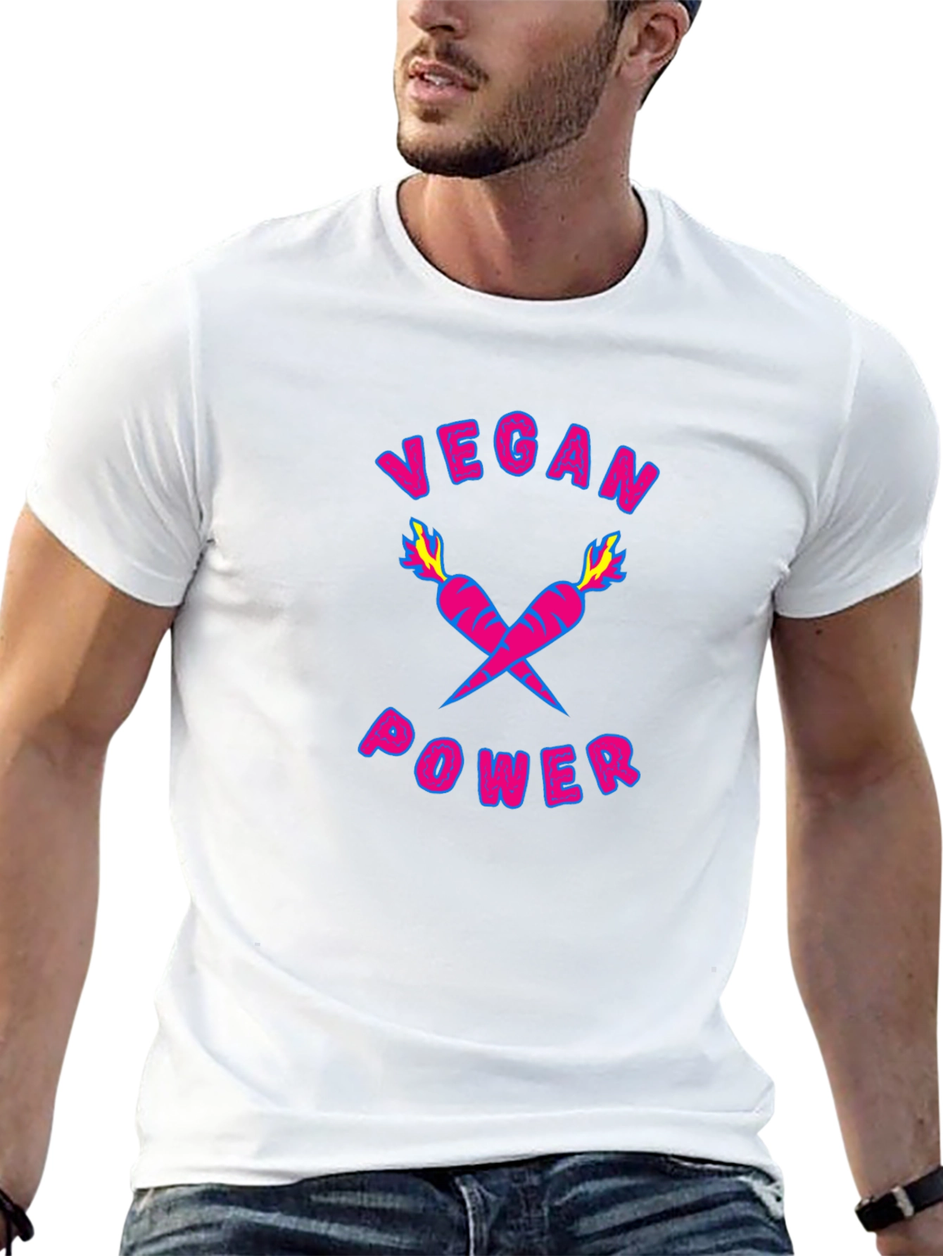 Vegan Power Graphic T-Shirt