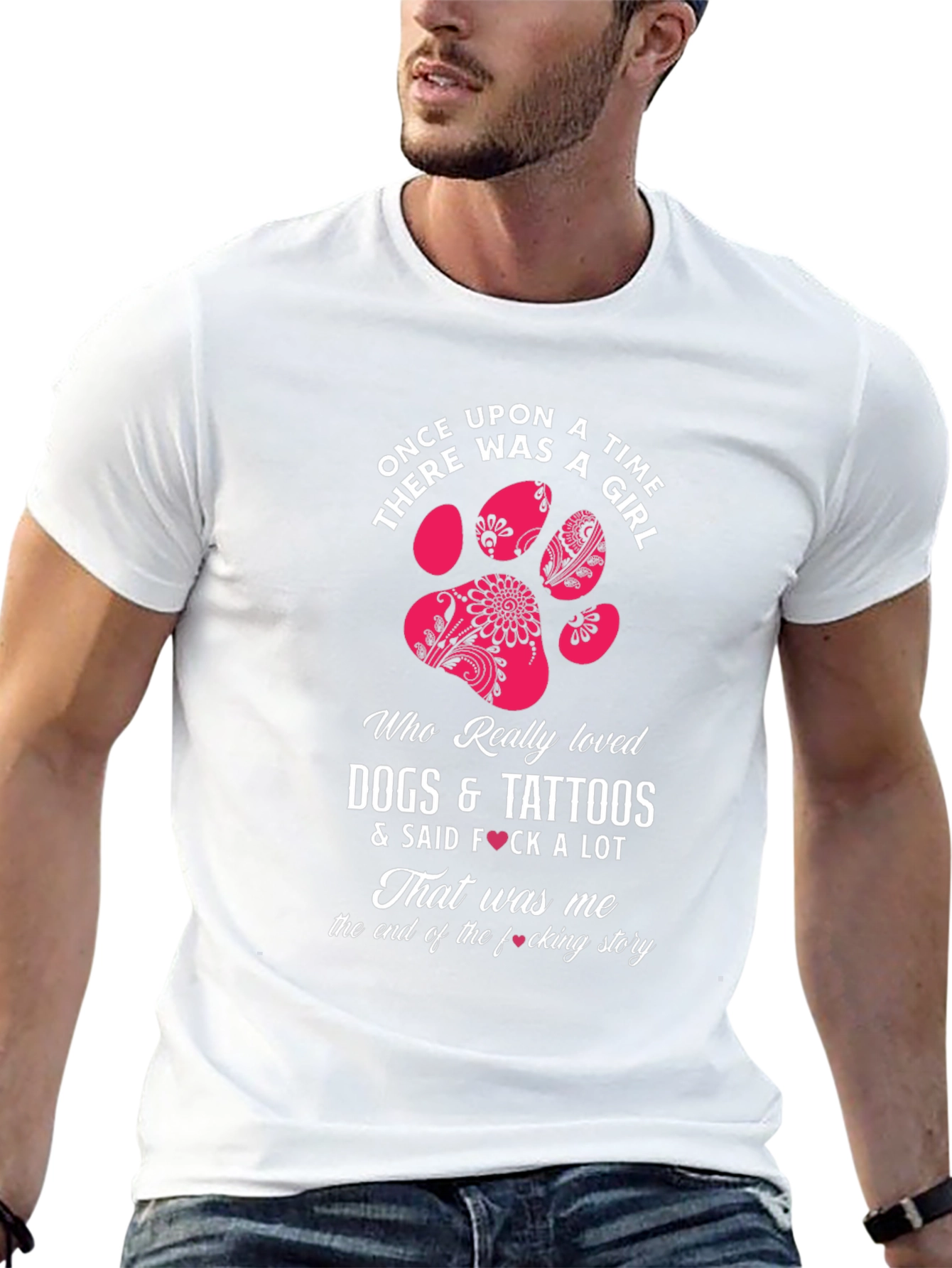 Dogs Tattoos & Girls Graphic T-Shirt
