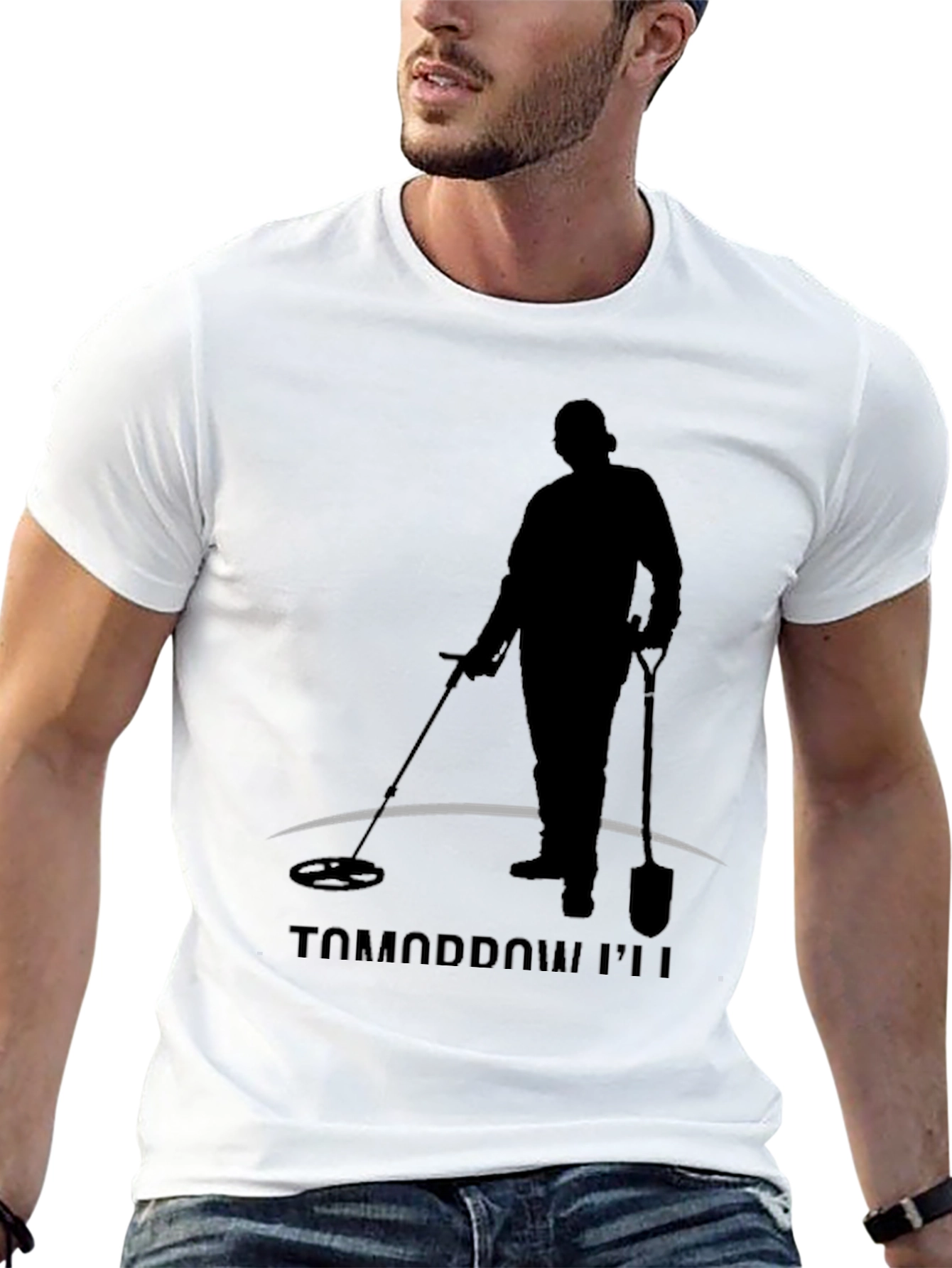 Tomorrow Ill Be Detecting Black T-Shirt