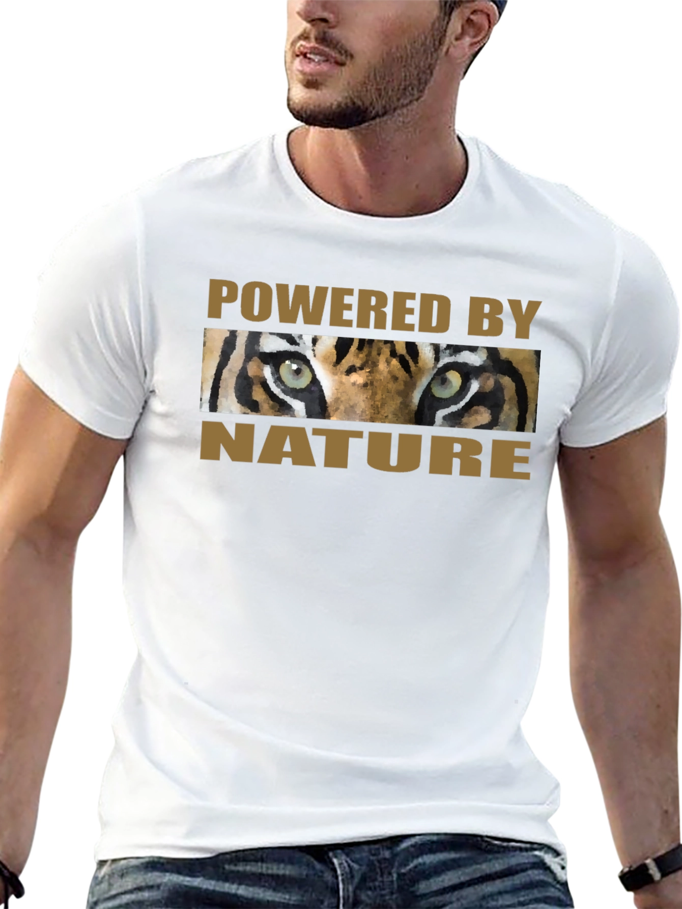 Powered by Nature Tiger Eyes Graphic T-Shirt