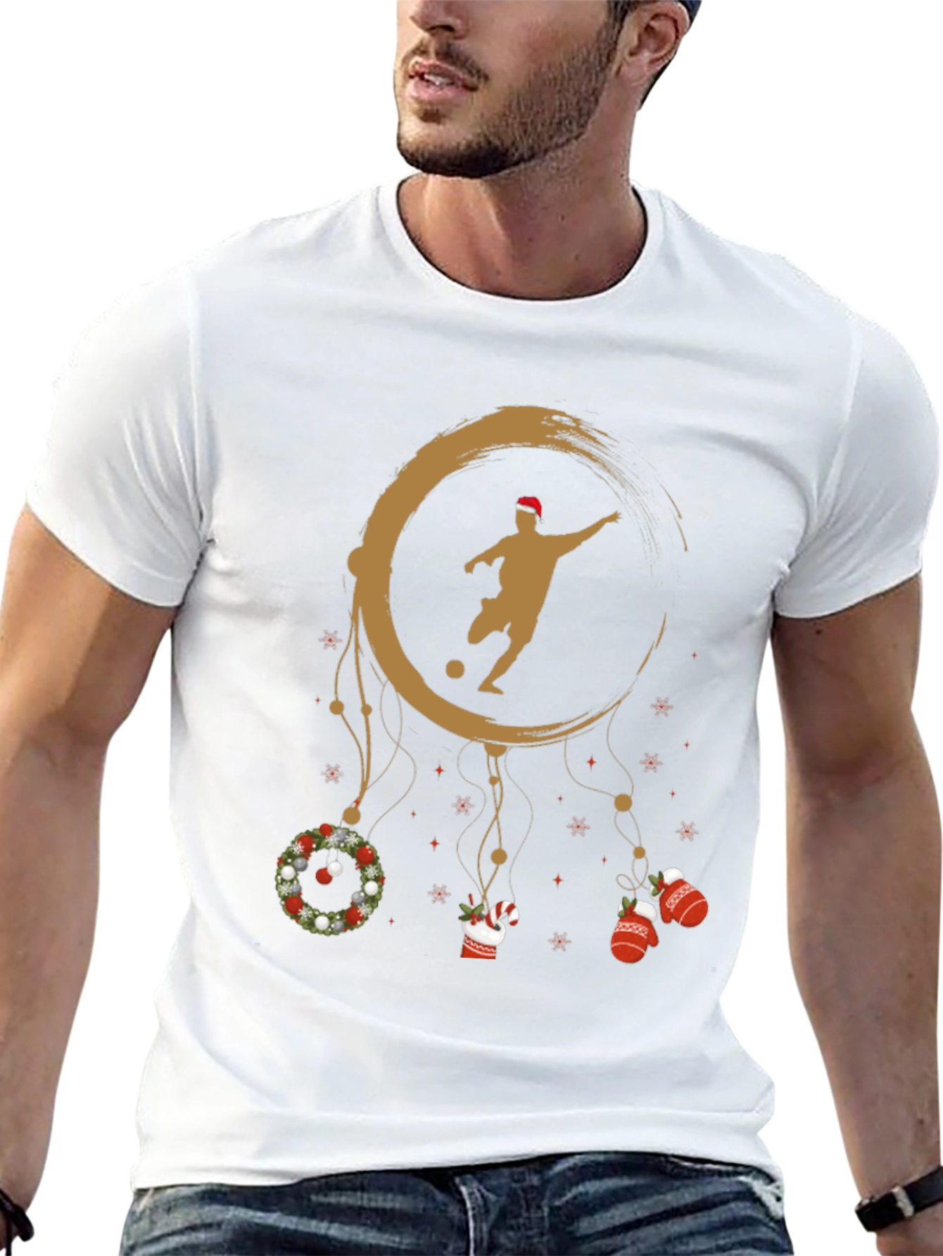 Festive Soccer Dream Catcher T-Shirt