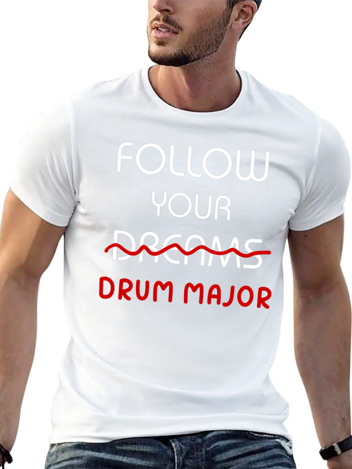 Follow Your Drum Major Black T-Shirt