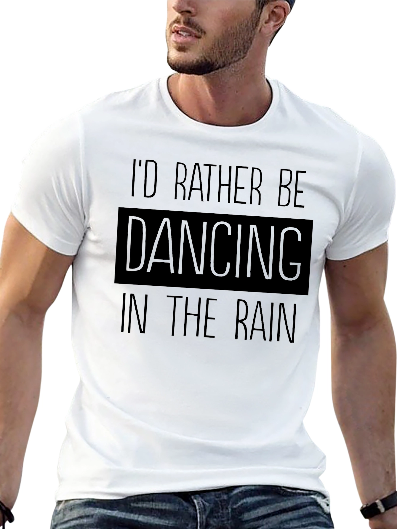 Dancing in the Rain Black Graphic Tee