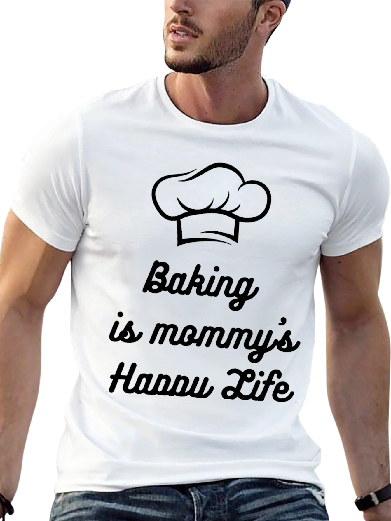 Baking Is Mommys Happy Life Graphic Tee
