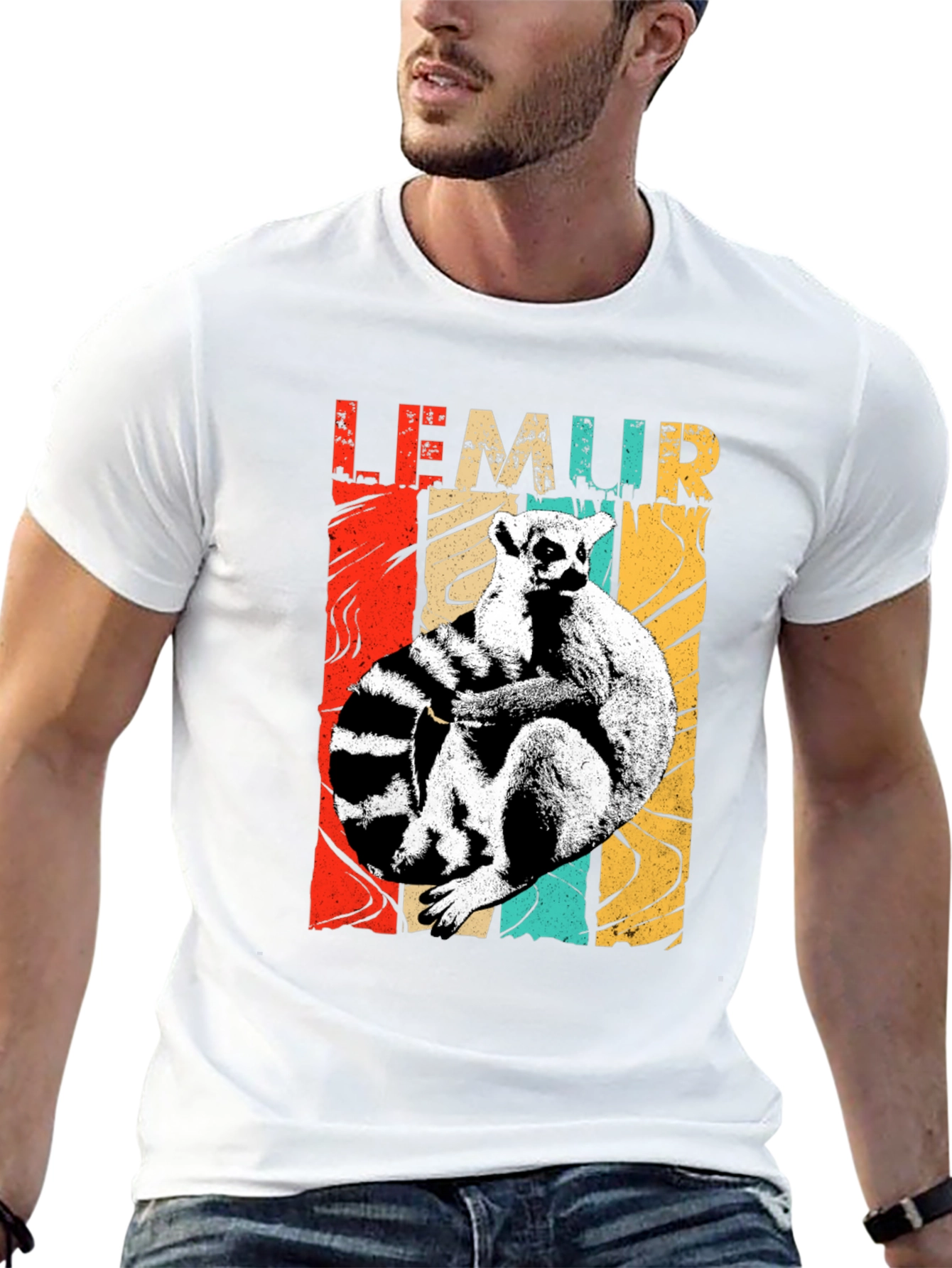 Lemur Graphic Print Tee