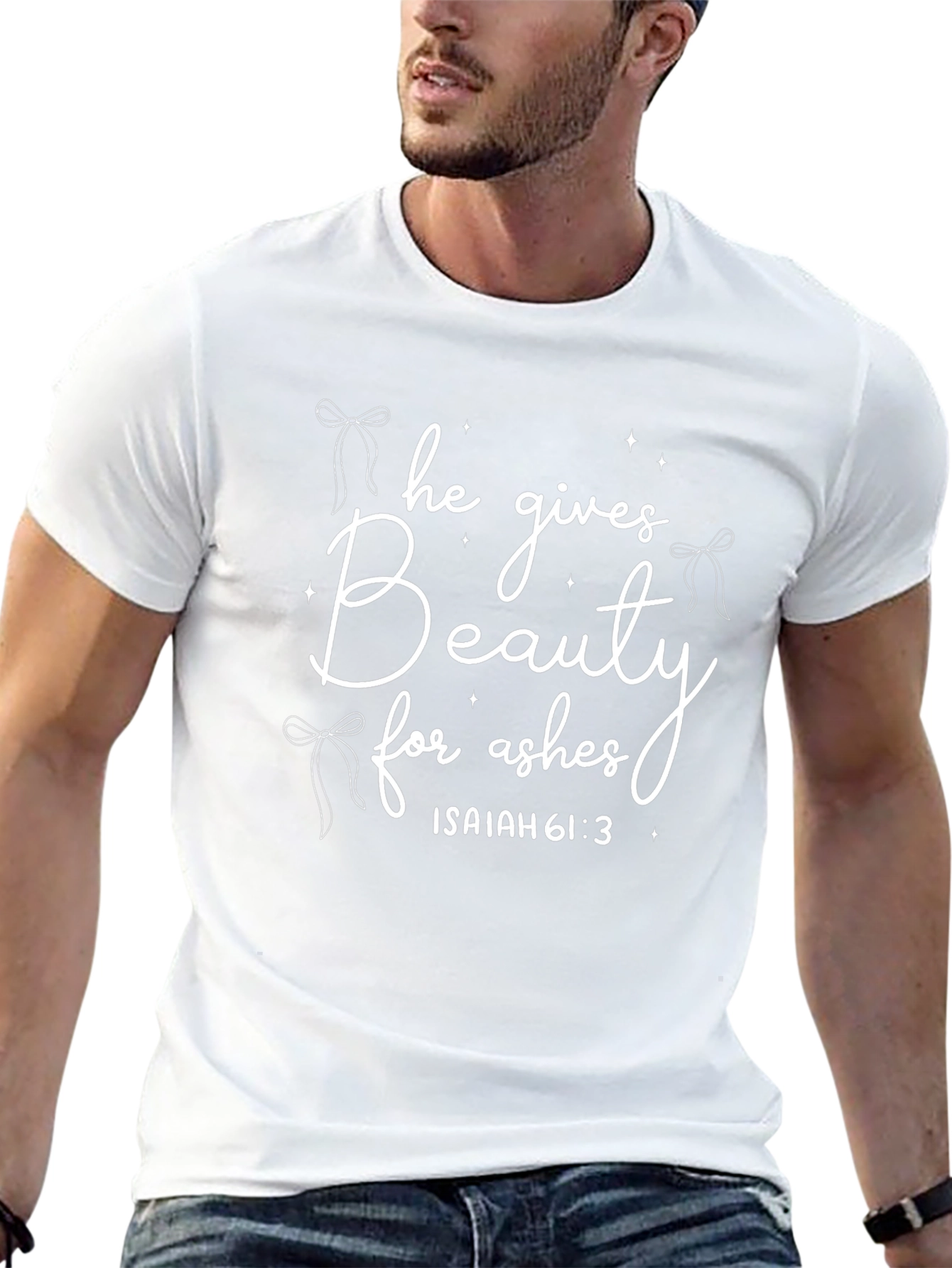 Beauty for Ashes Christian T-Shirt - Isaiah 61:3