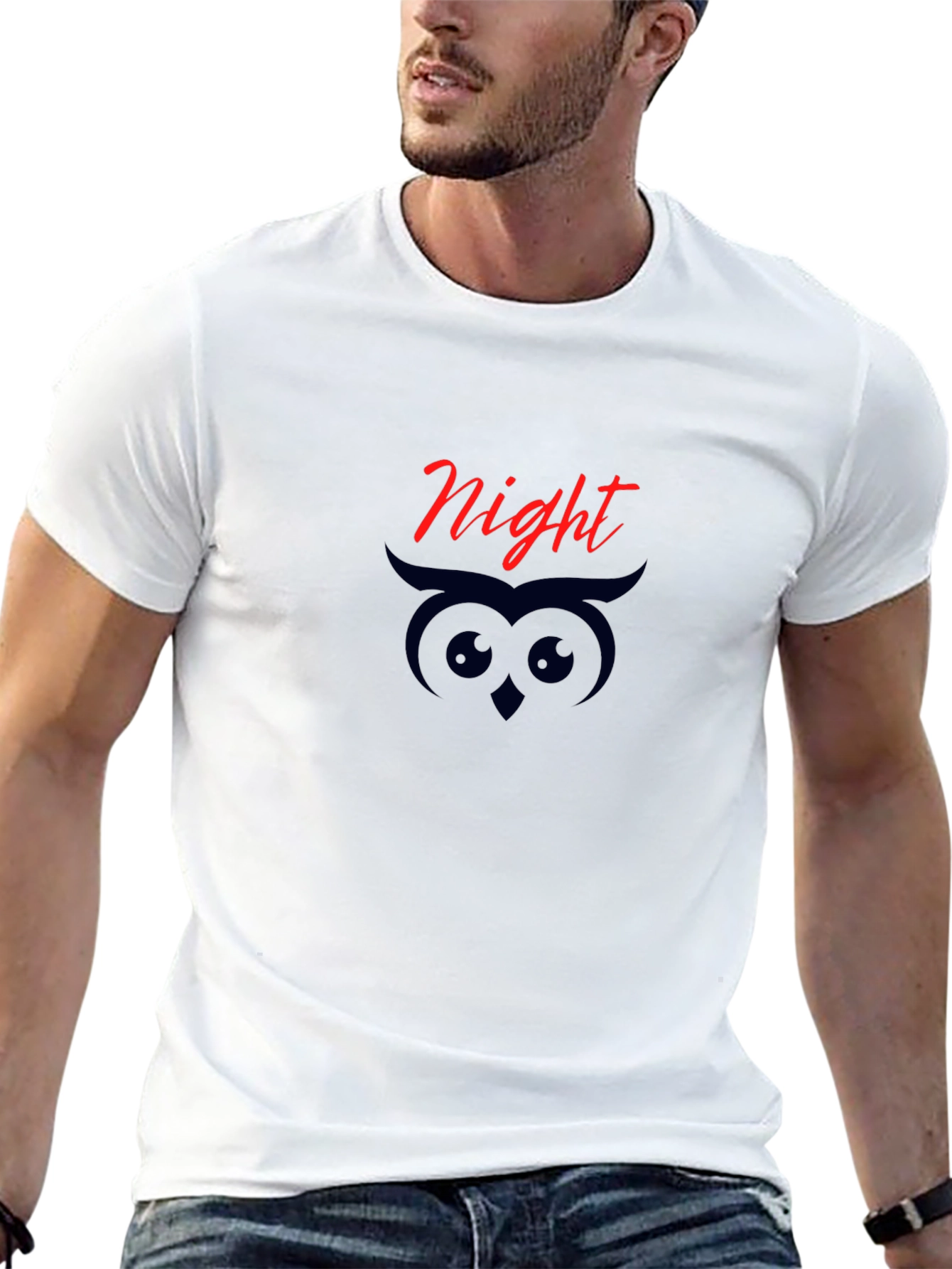 Night Owl Graphic Tee - Black