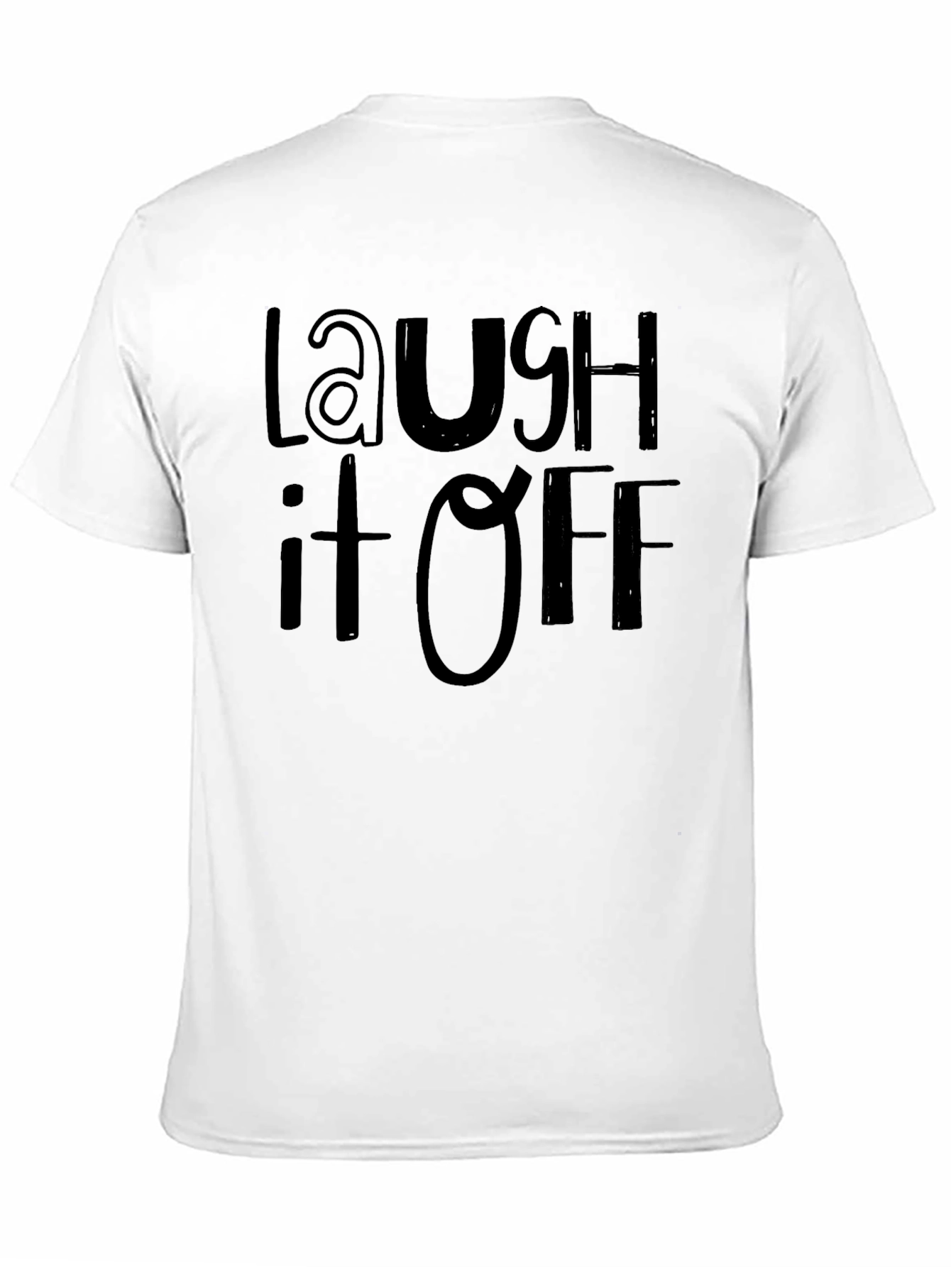 Laugh It Off Black Graphic Tee