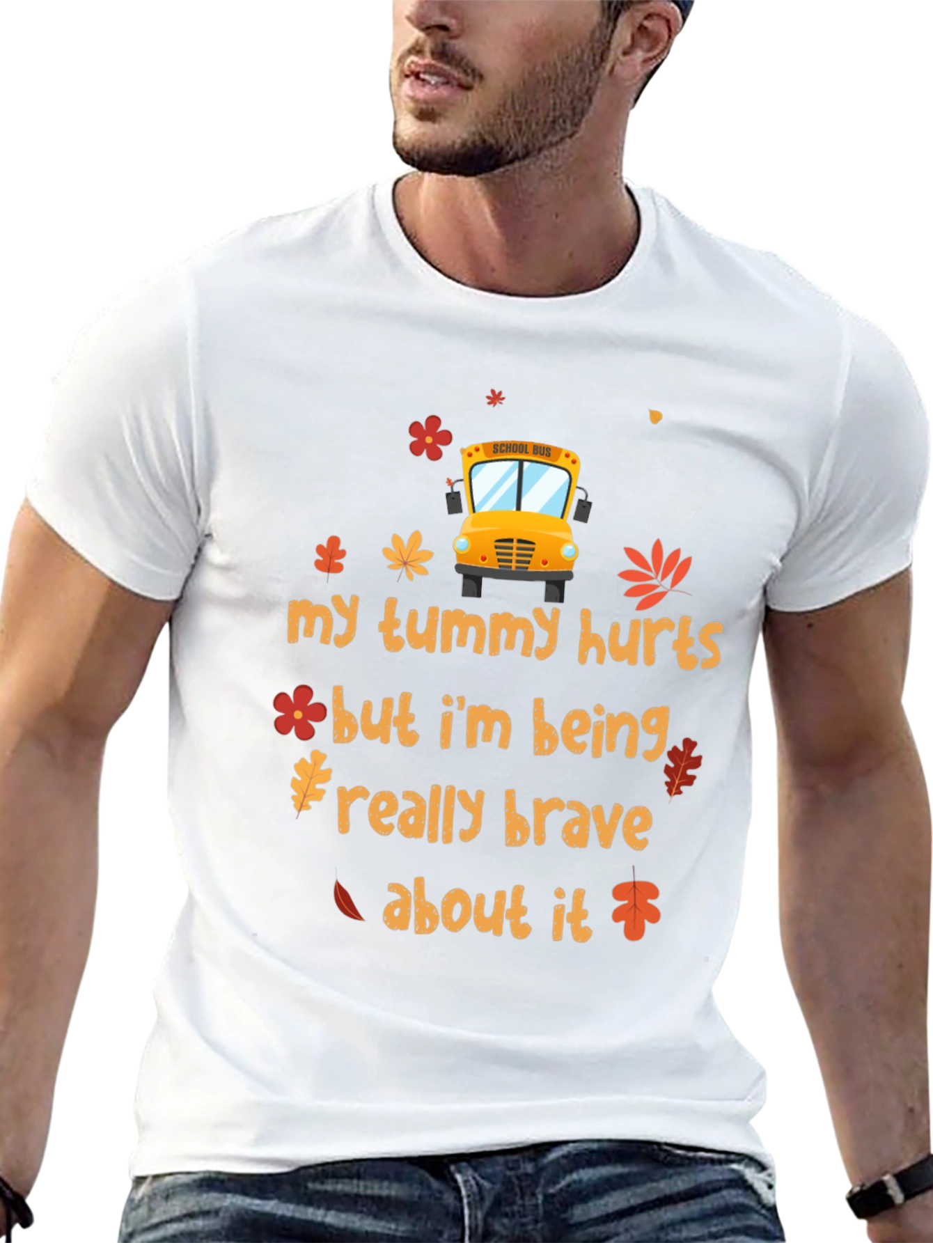 My Tummy Hurts School Bus T-Shirt