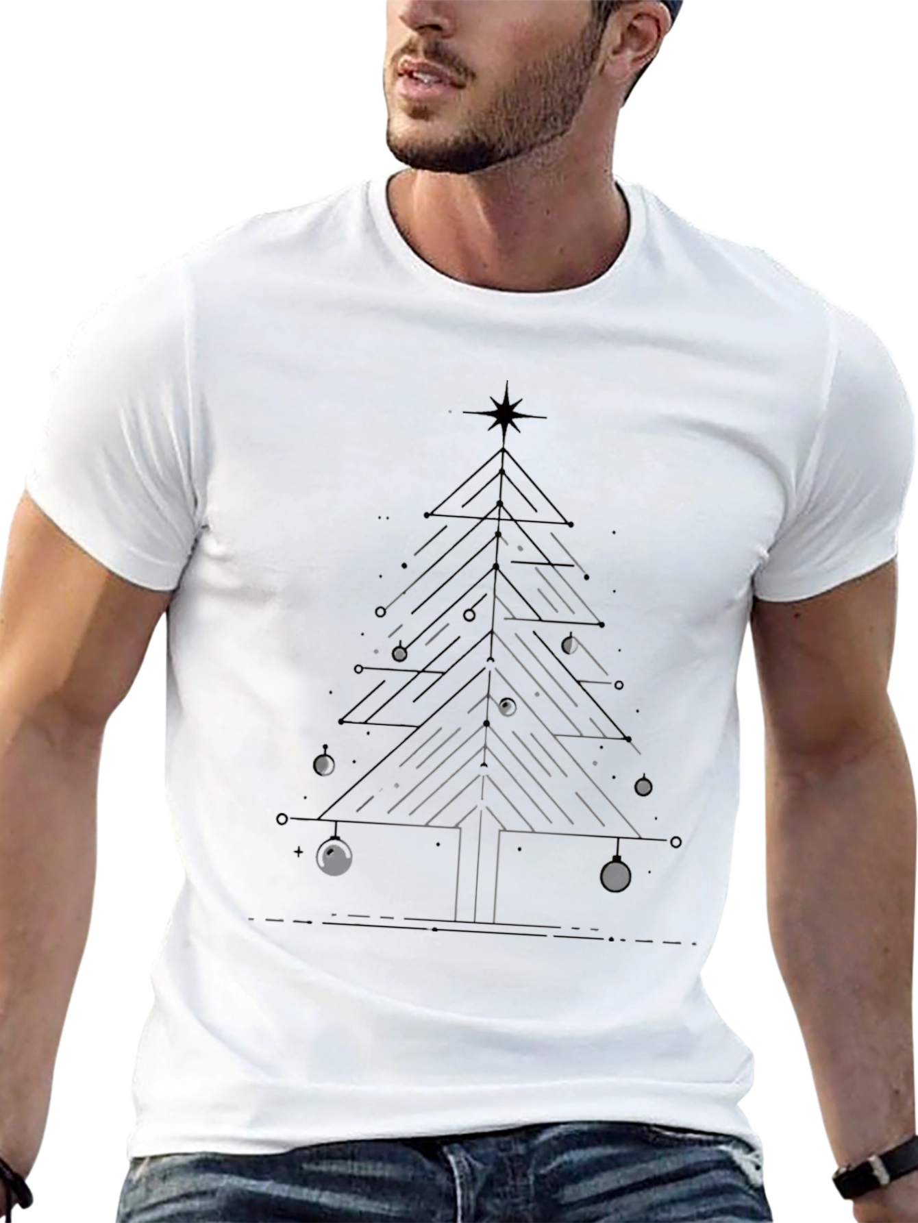 Minimalist Christmas Tree T-Shirt