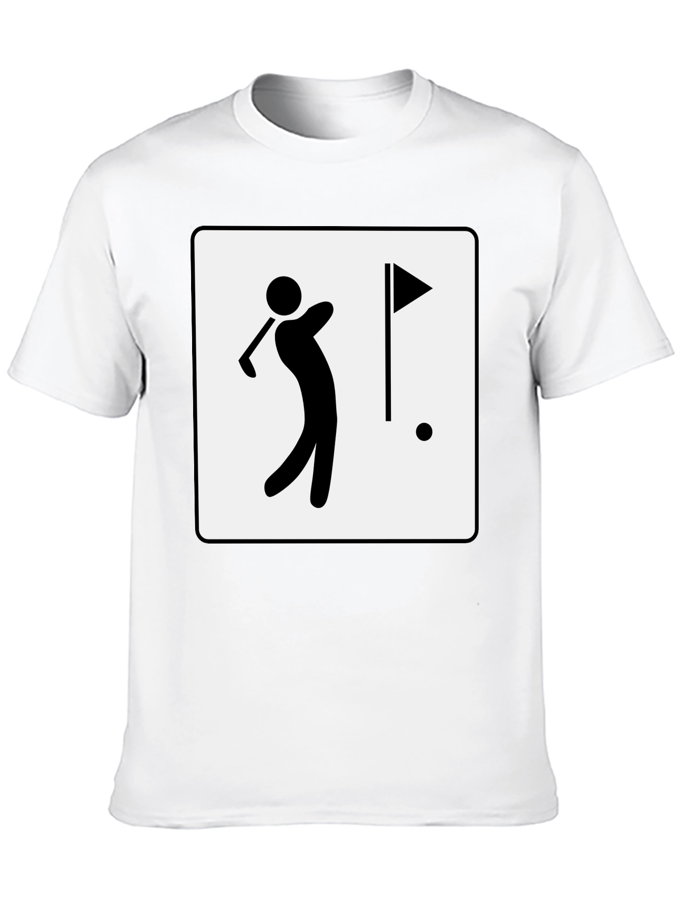 Golf Player Graphic Tee - Black