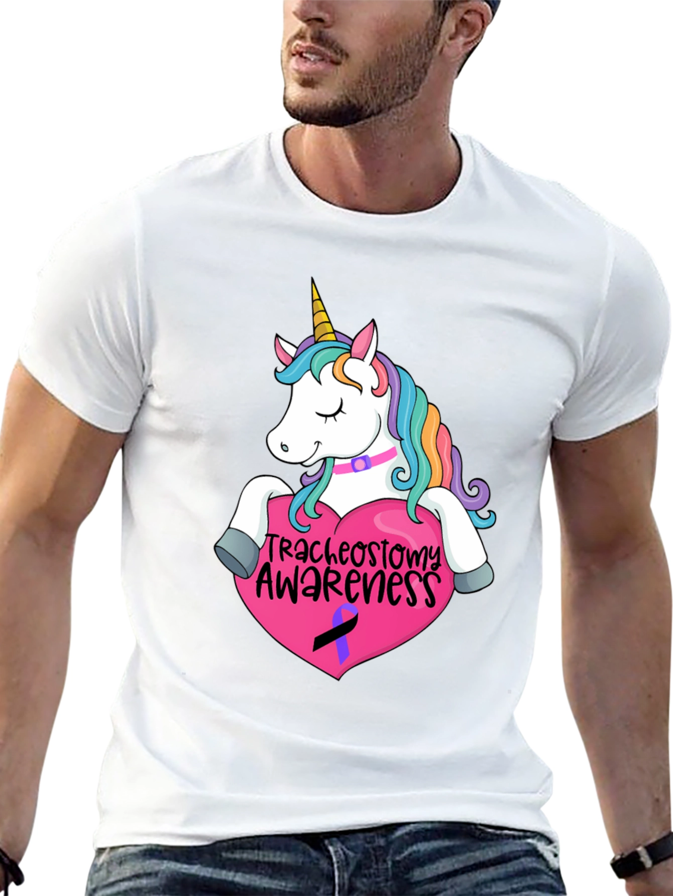 Unicorn Tracheostomy Awareness T-Shirt