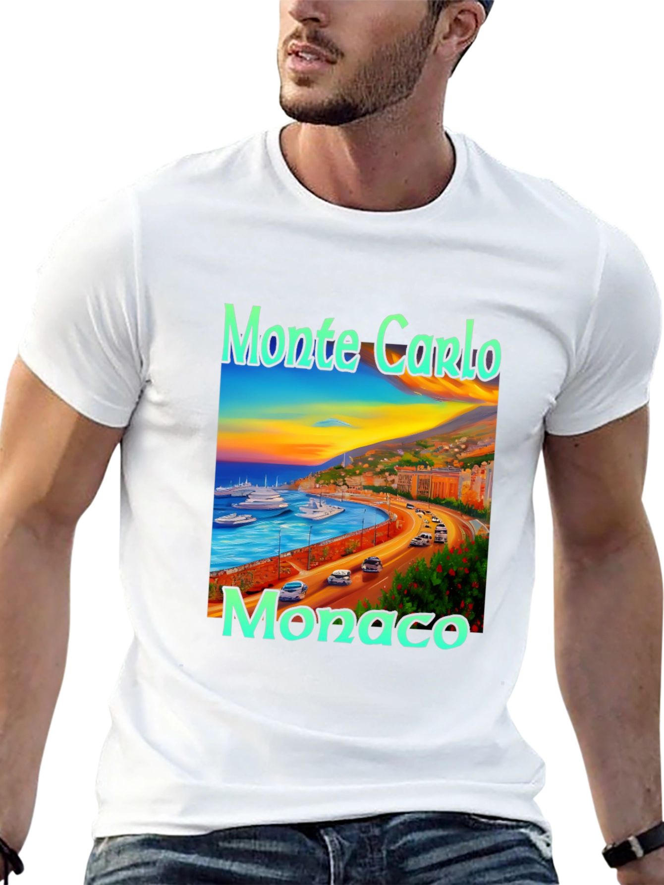 Monte Carlo Monaco Graphic T-Shirt