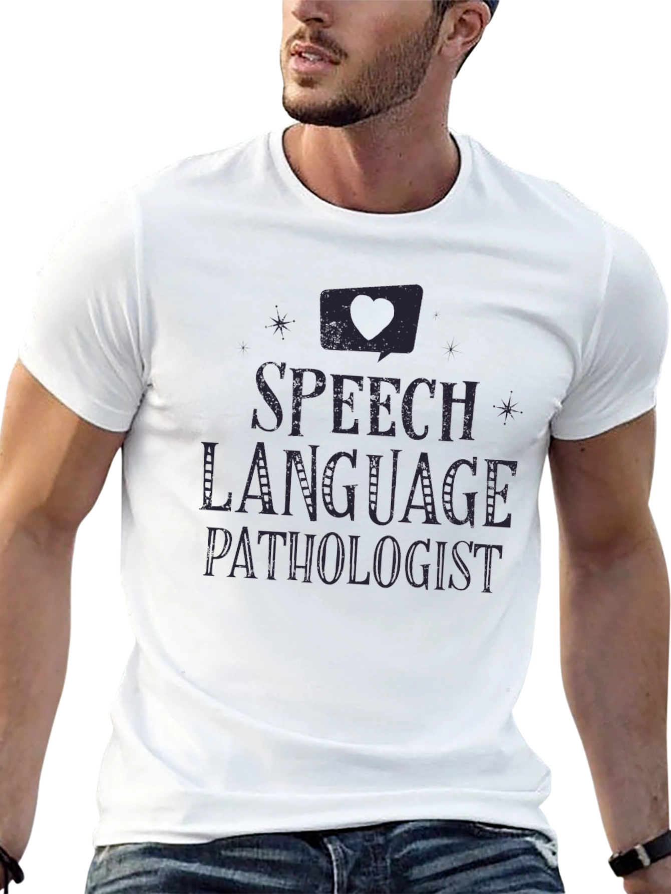 Speech Language Pathologist T-Shirt - Black Cotton Tee
