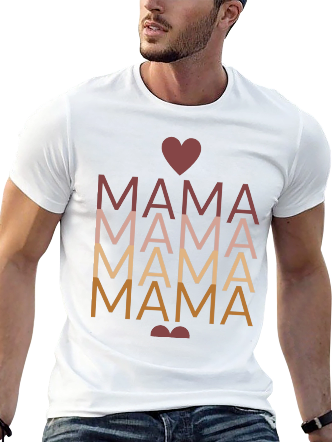 Mama Heart Graphic Tee - Stylish Mothers Day Gift