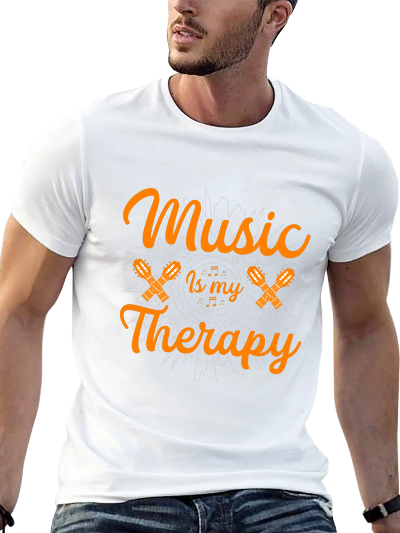 Music is My Therapy Graphic Tee