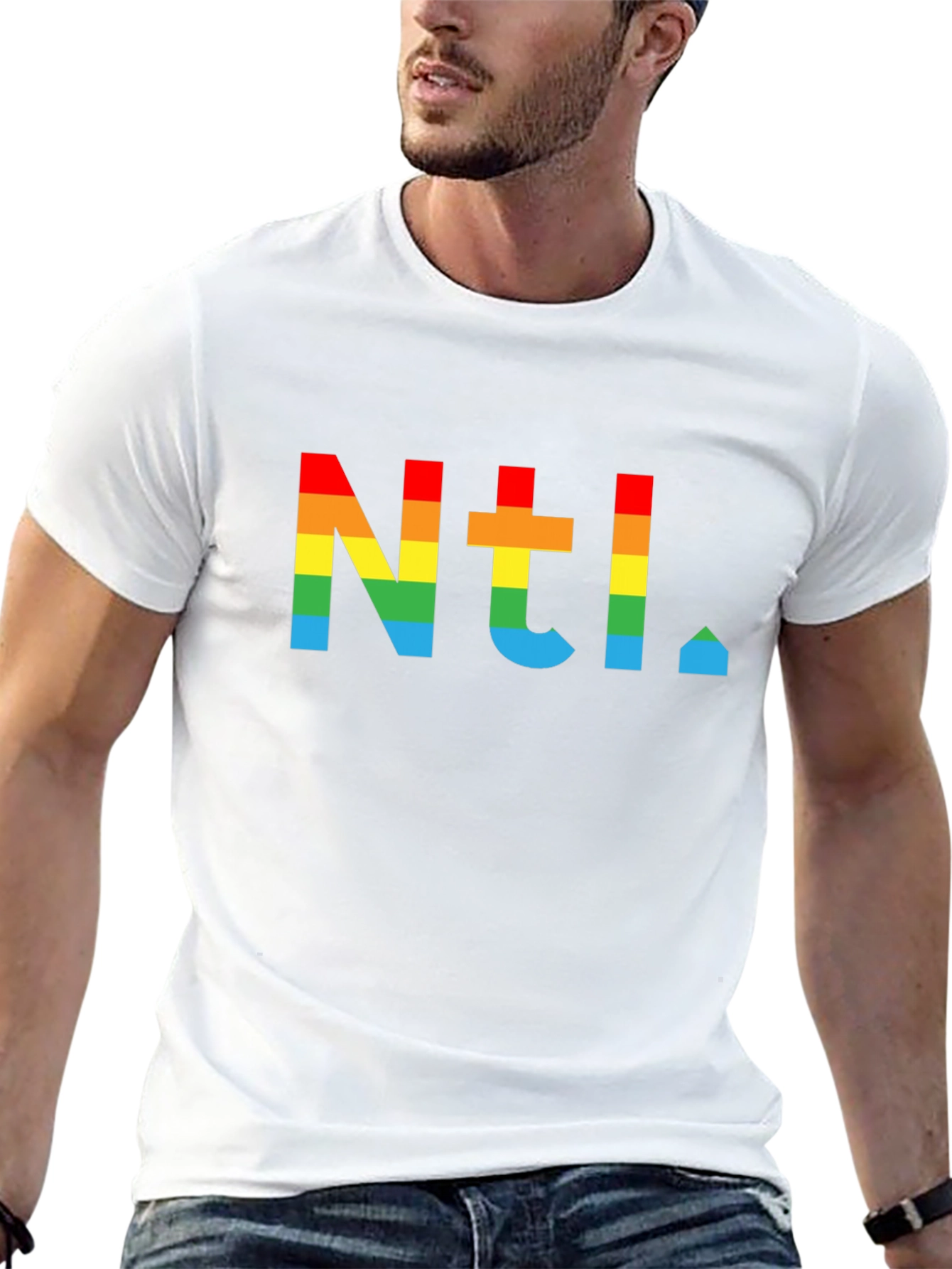 Rainbow Ntl. Graphic T-Shirt - Modern Mens Tee