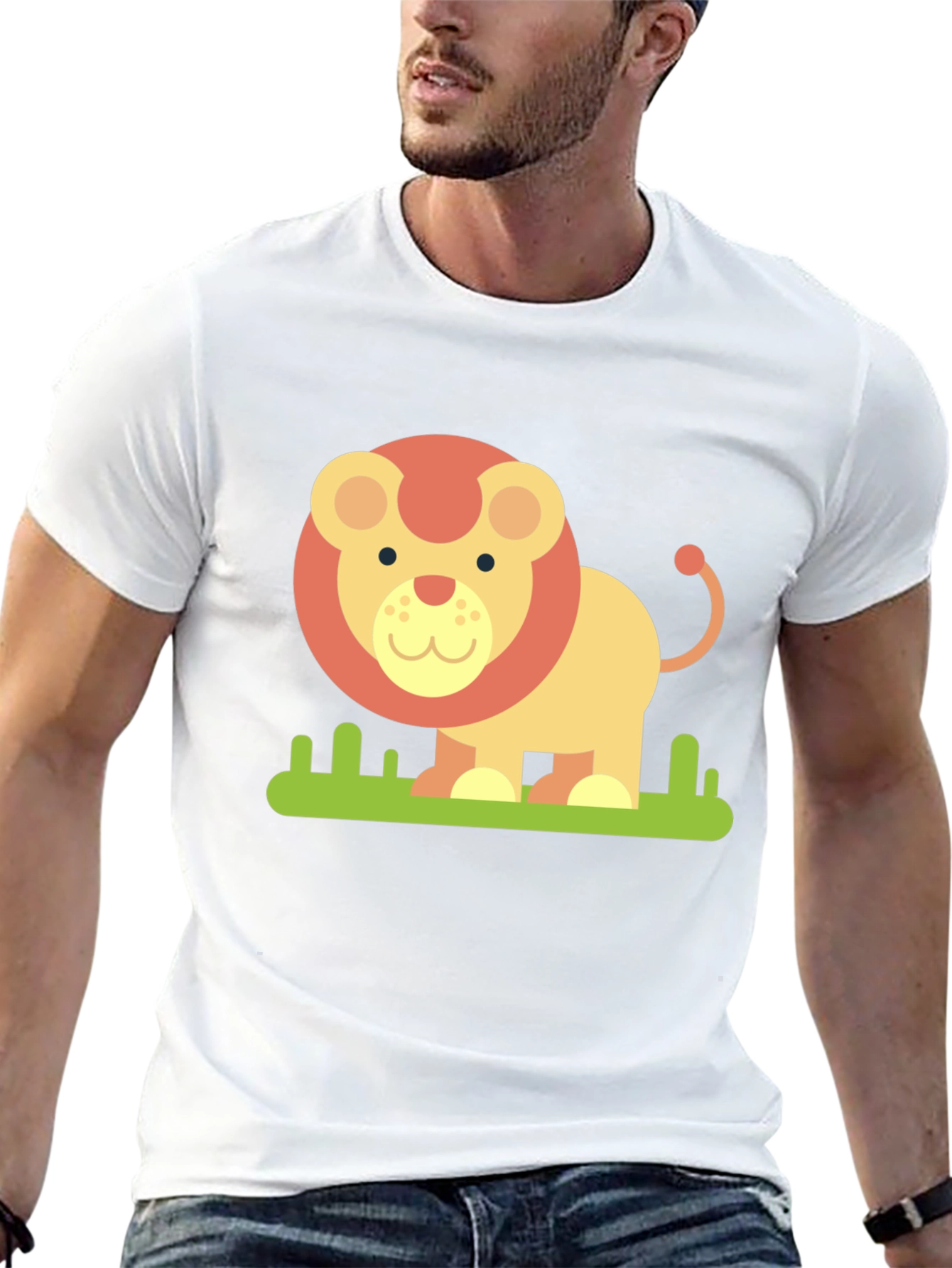 Lion Graphic Tee - Stylish Black T-Shirt
