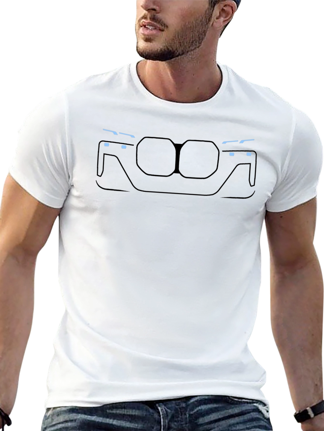 Modern Car Front T-Shirt - Automotive Enthusiast Tee