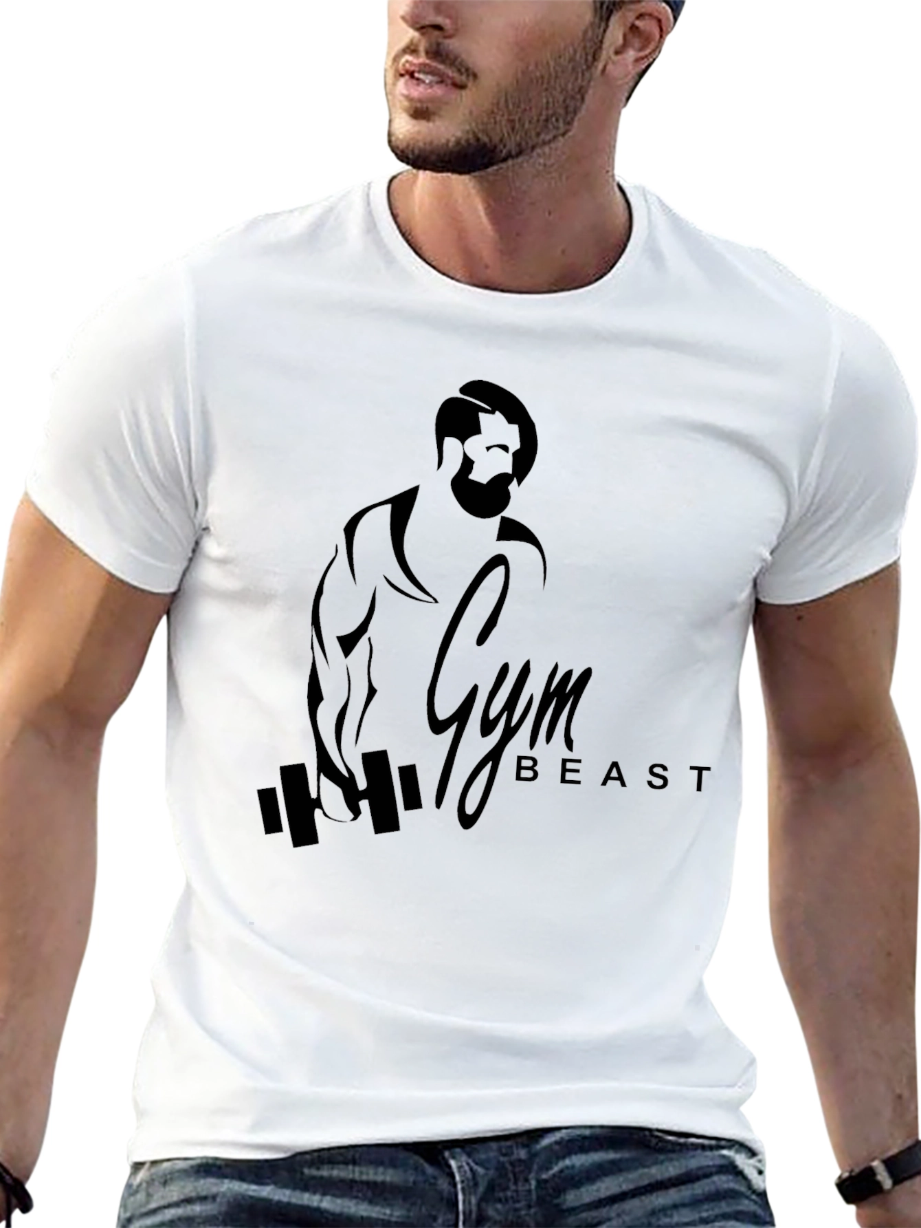 Gym Beast Black T-Shirt - Fitness Apparel