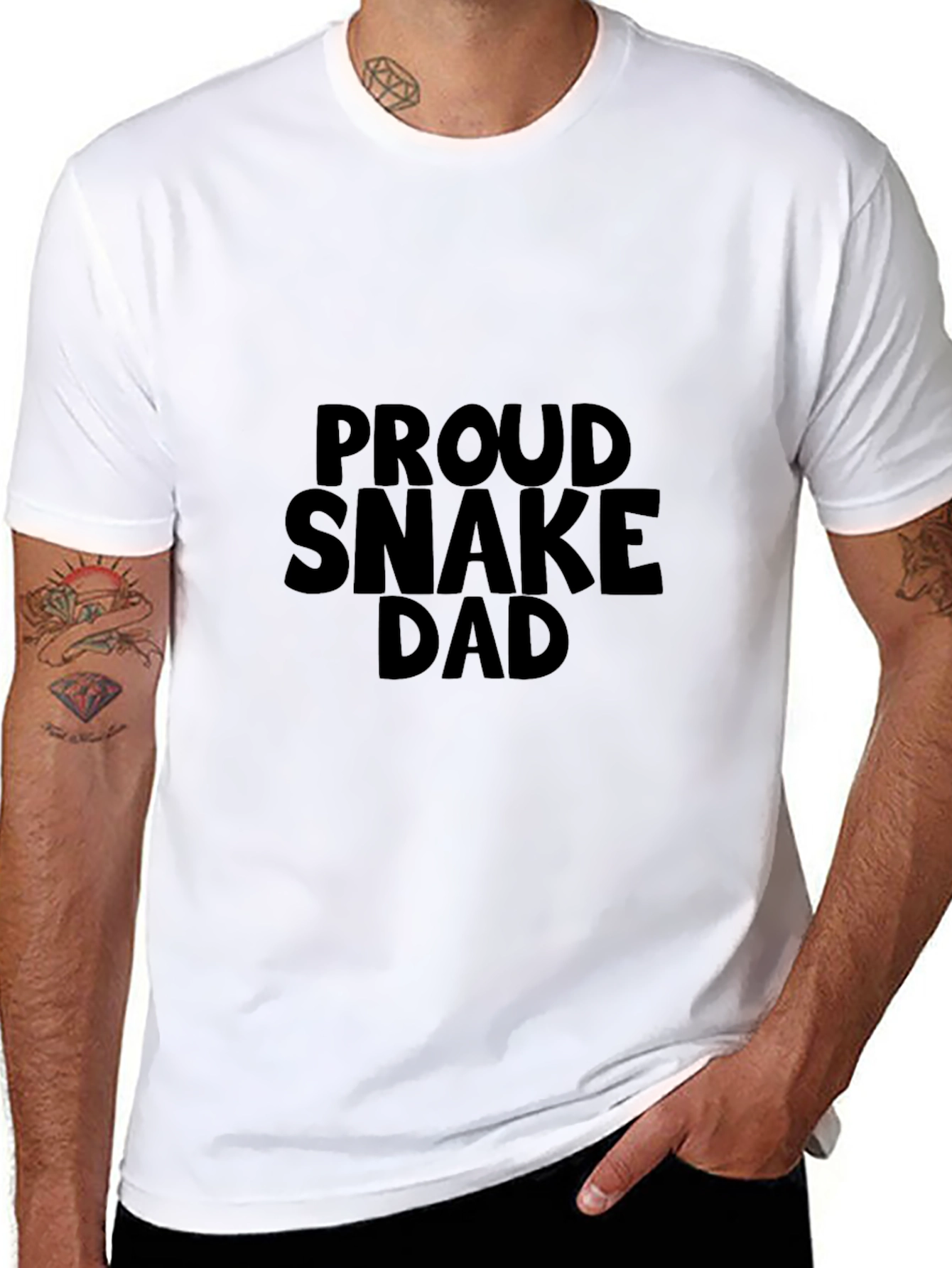 Proud Snake Dad Graphic T-Shirt