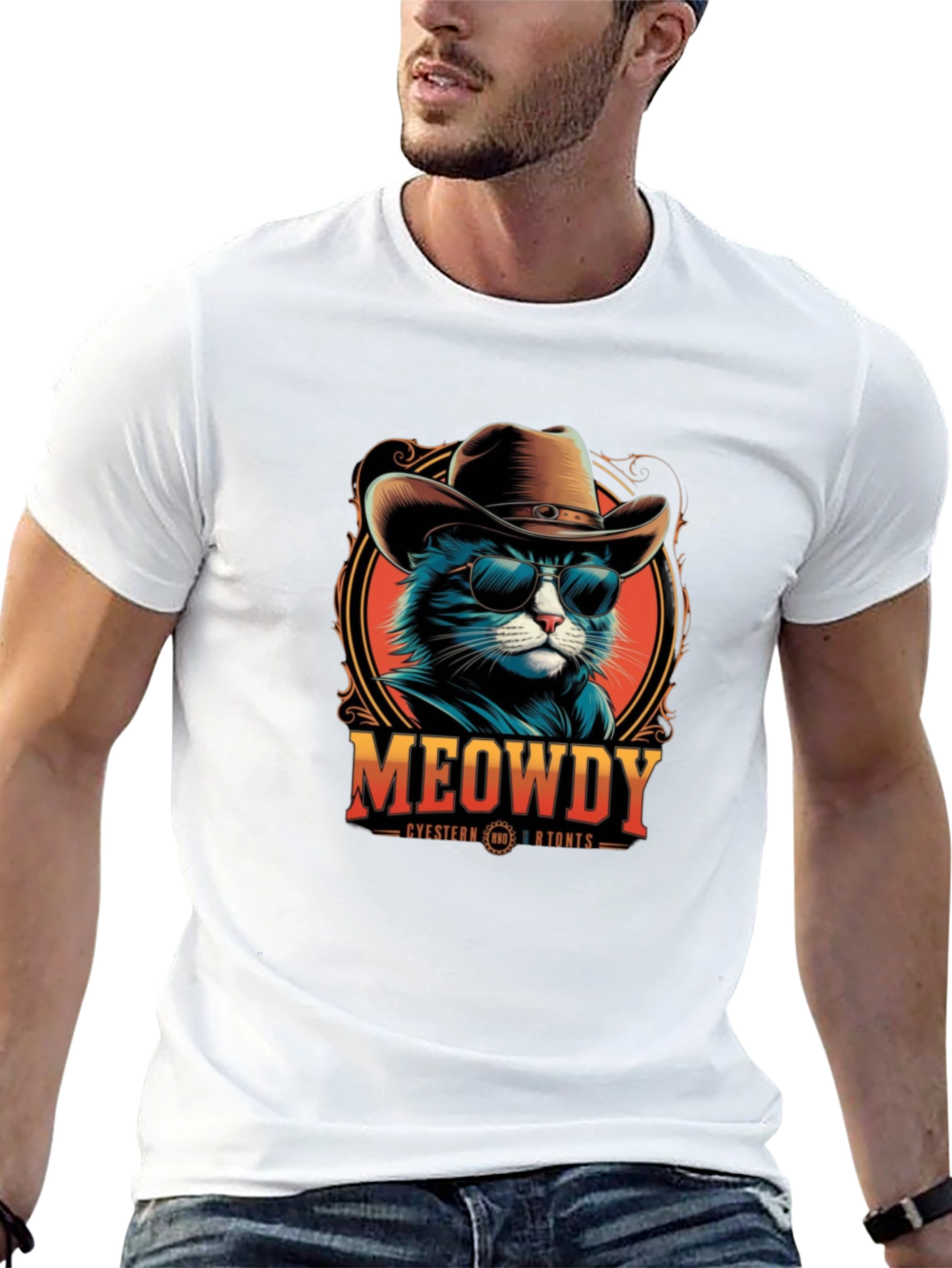 Meowdy Western Cat T-Shirt