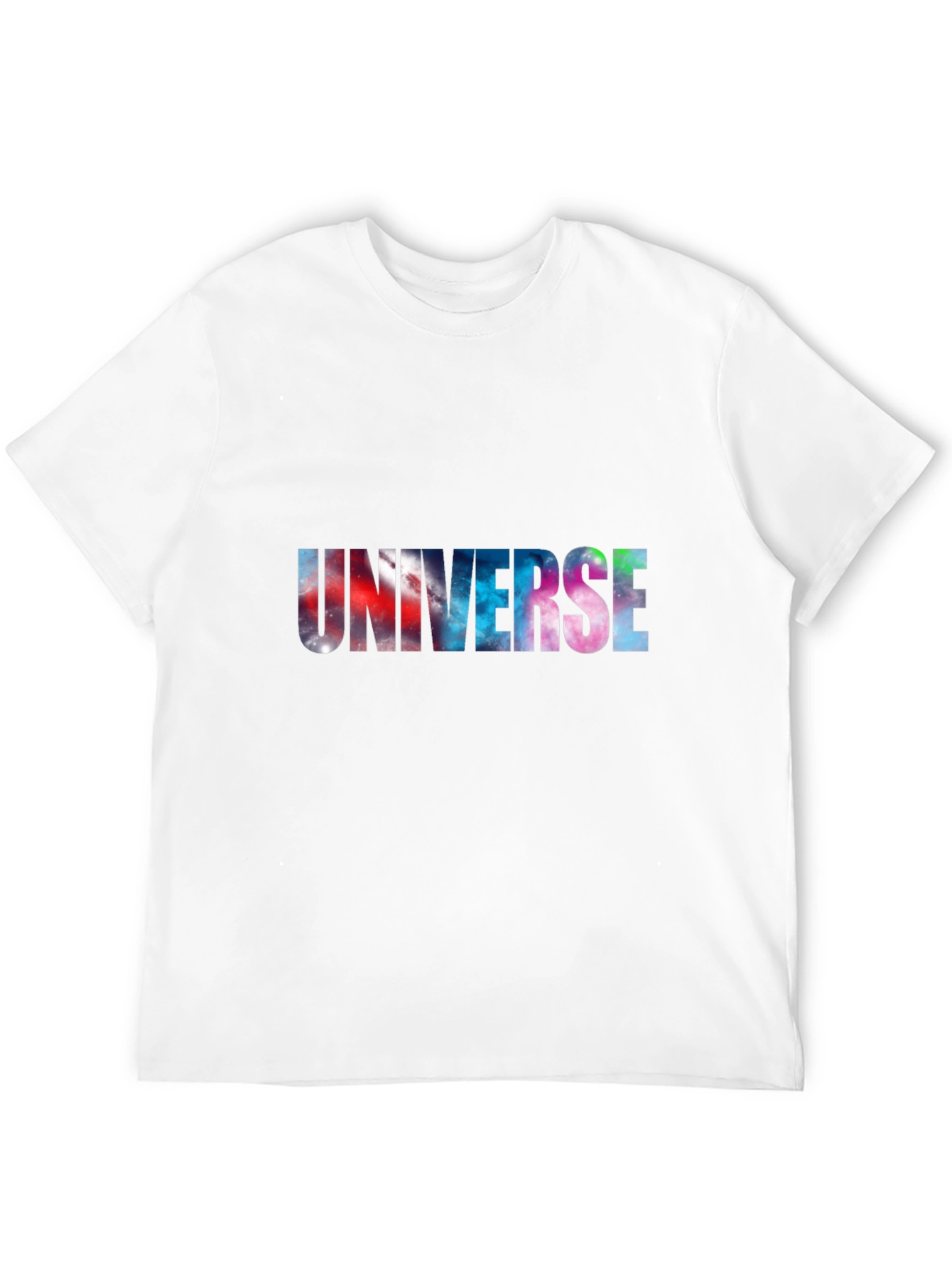 Universe Galaxy Print Black T-Shirt
