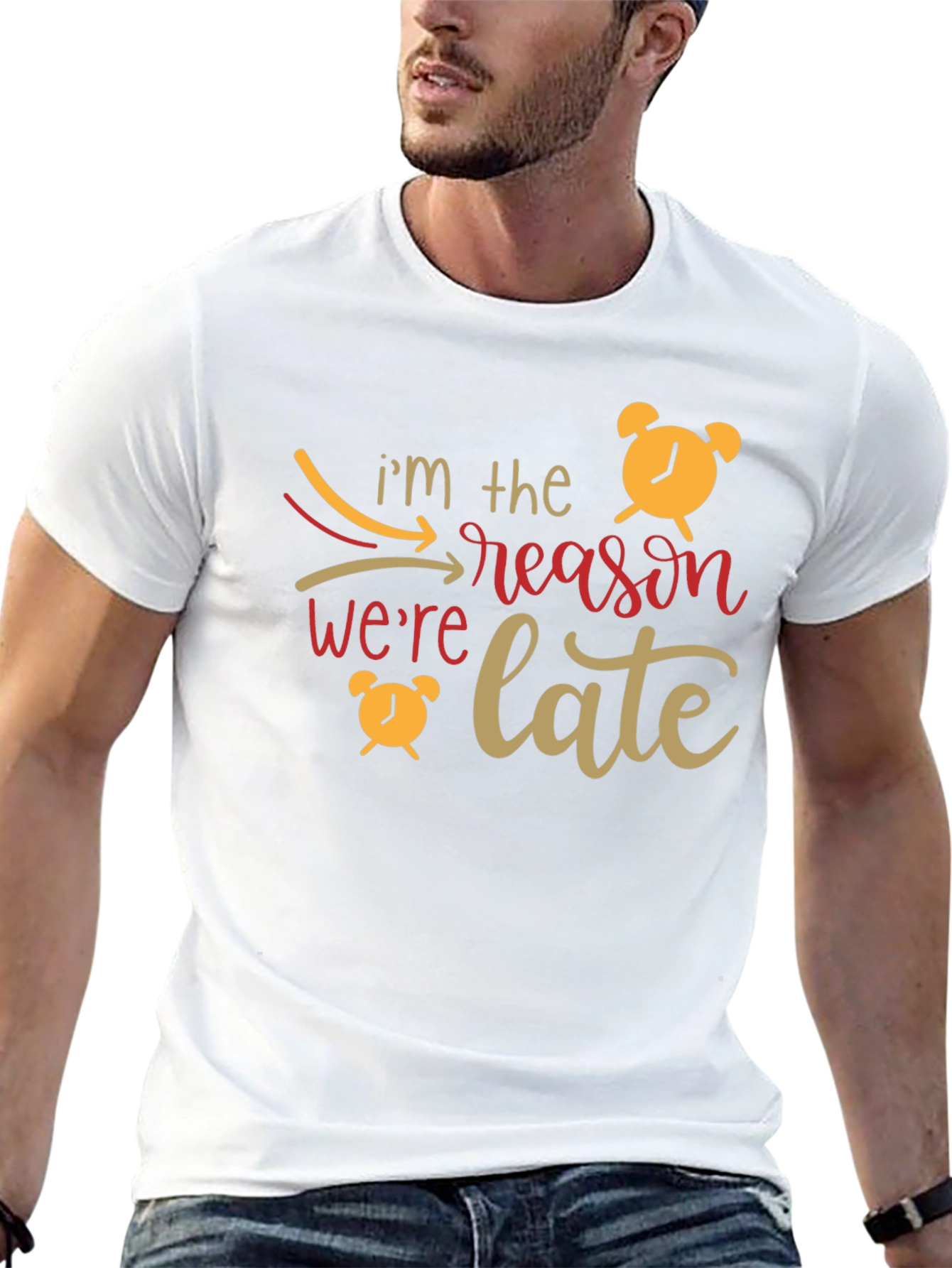 Im the Reason Were Late Graphic Tee
