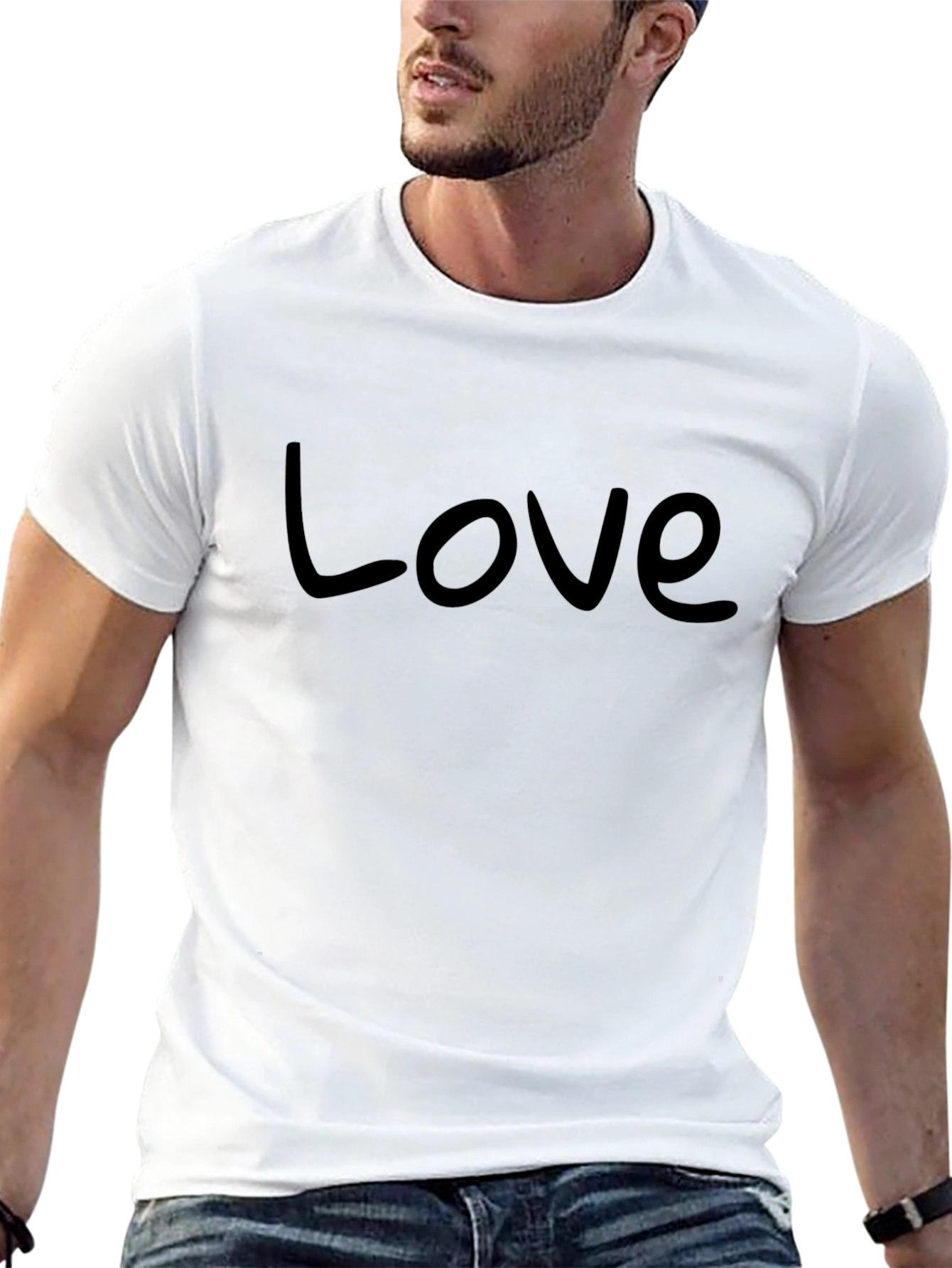 Love Black T-Shirt - Stylish & Comfortable