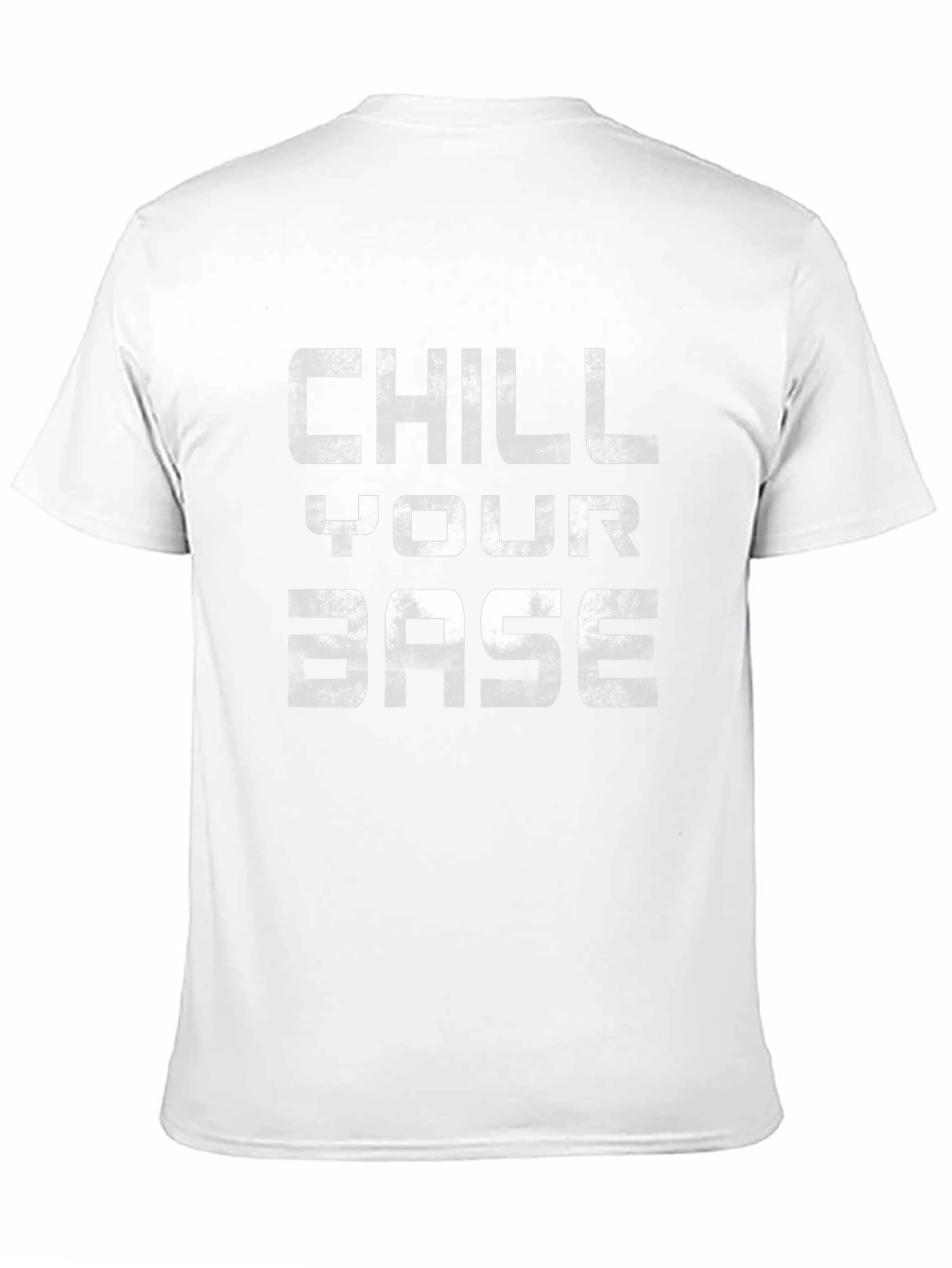 Chill Your Base Graphic Tee - Black Casual T-Shirt