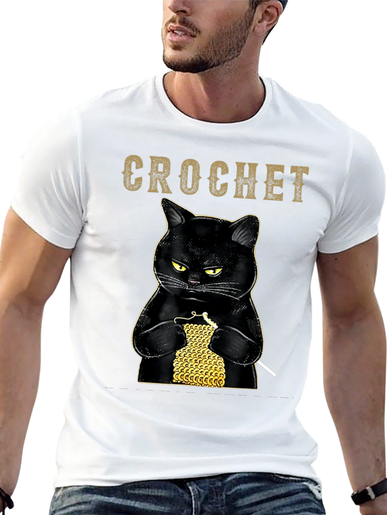 Crochet Cat T-Shirt
