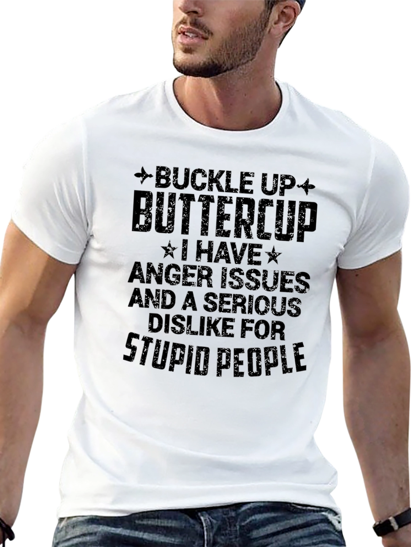Buckle Up Buttercup Sarcastic Graphic Tee