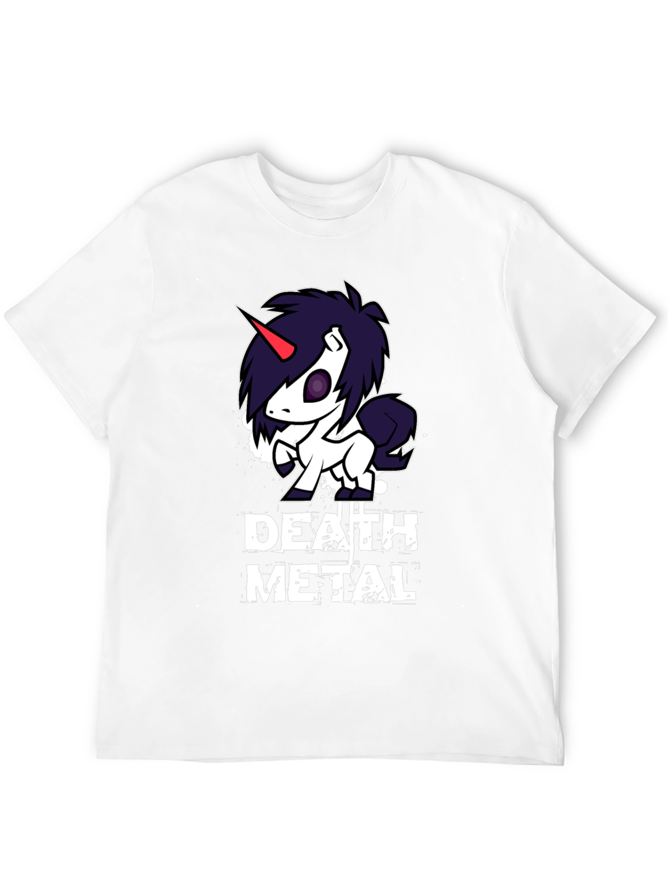 Death Metal Unicorn Black T-Shirt