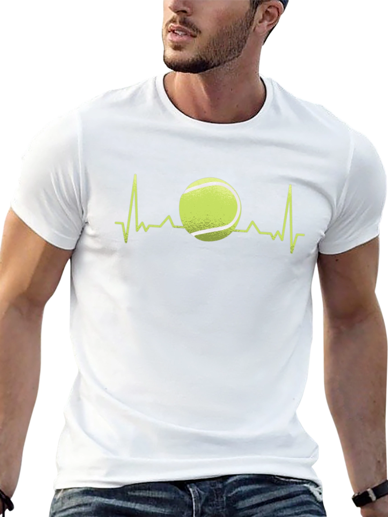 Tennis Heartbeat T-Shirt - Love for Tennis Tee