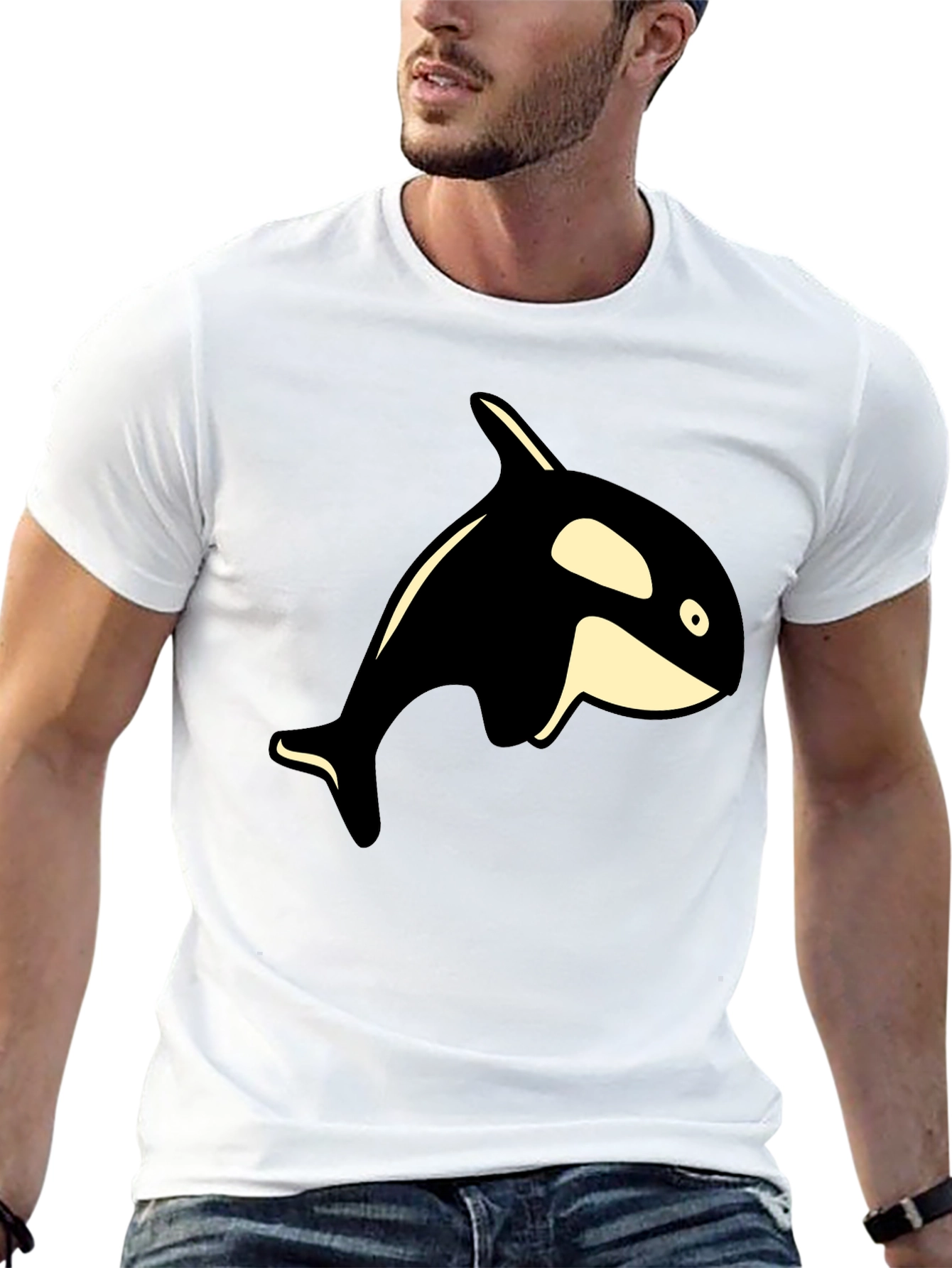 Orca Graphic T-Shirt - Black Whale Tee