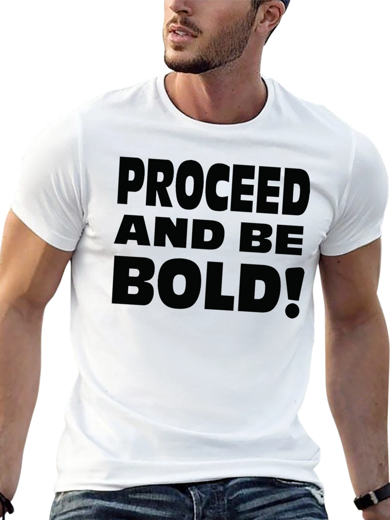 Proceed and Be Bold! Graphic Tee - Black