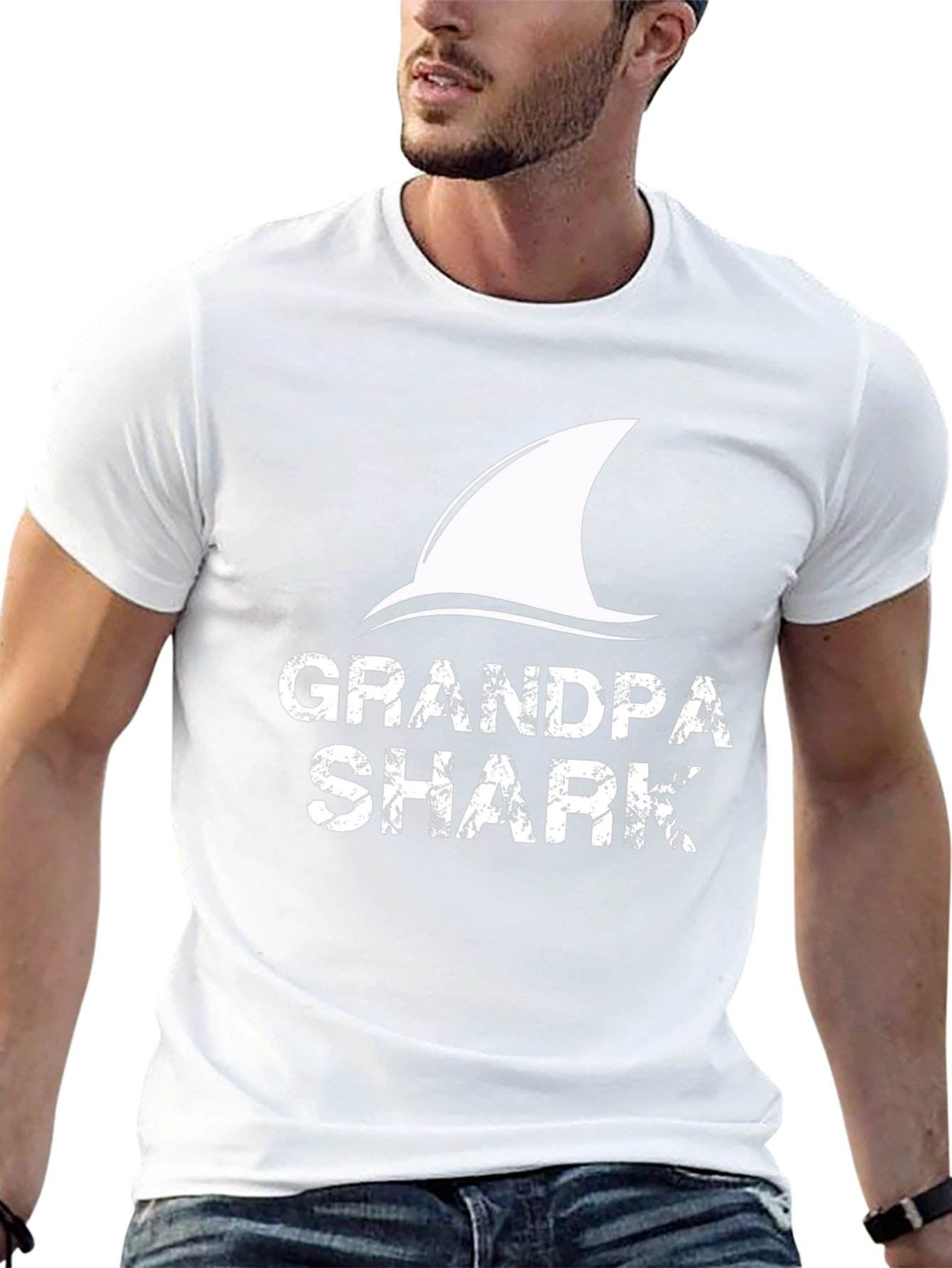 Grandpa Shark Tee - Funny Family Matching Shirt
