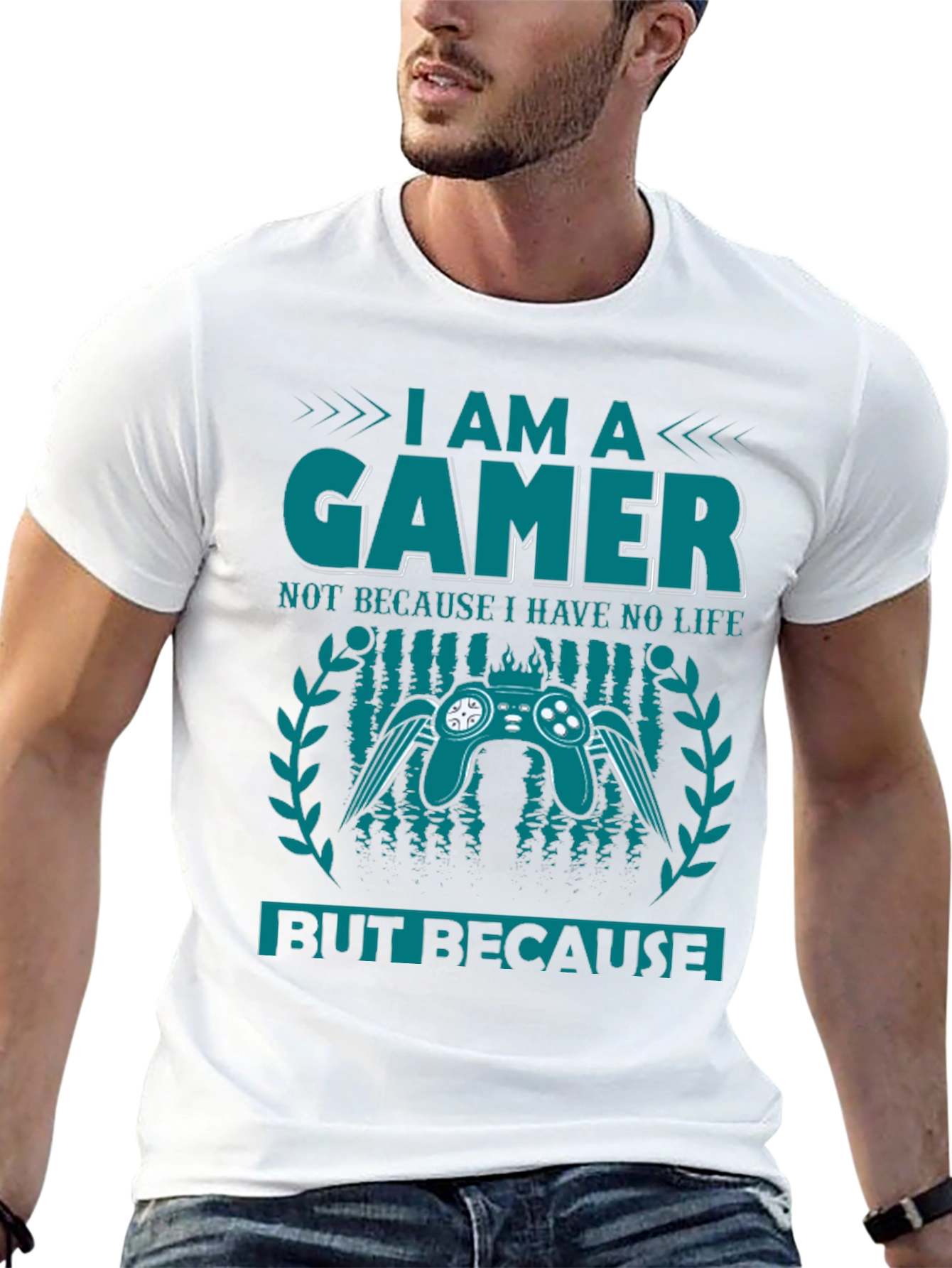 I Am A Gamer Graphic Tee - Black
