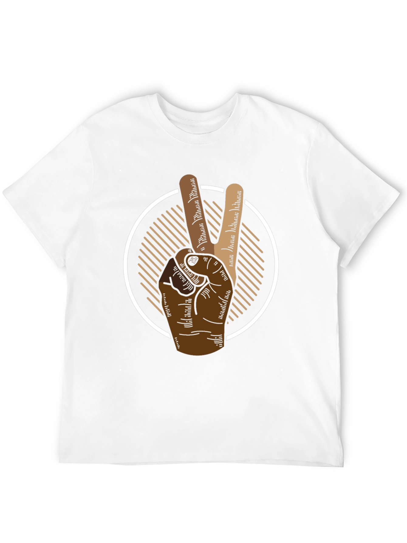 Peace Sign Graphic Tee - Mens Black T-Shirt