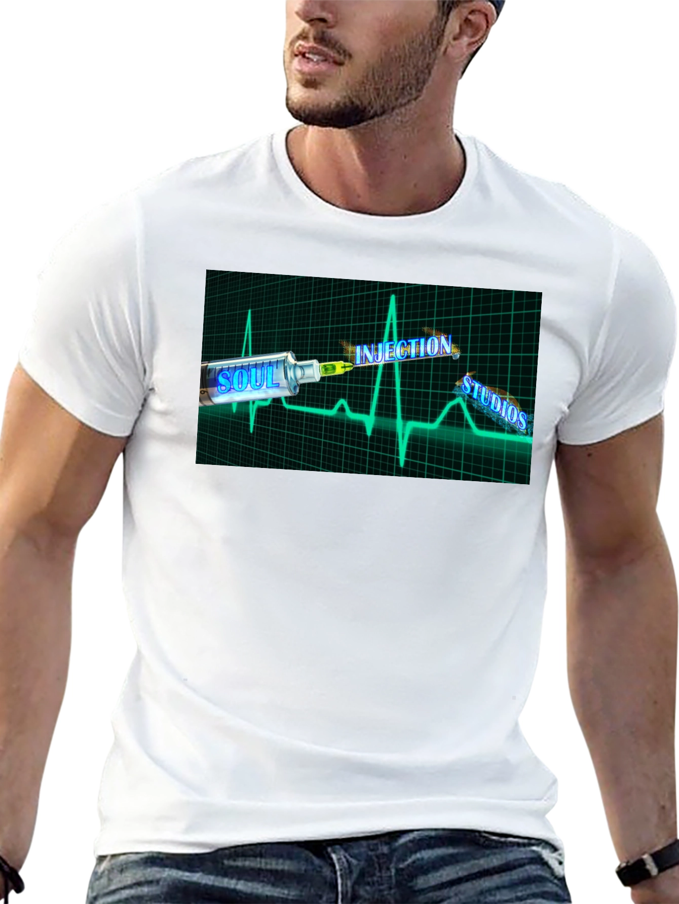 Soul Injection Studios Black Graphic T-Shirt