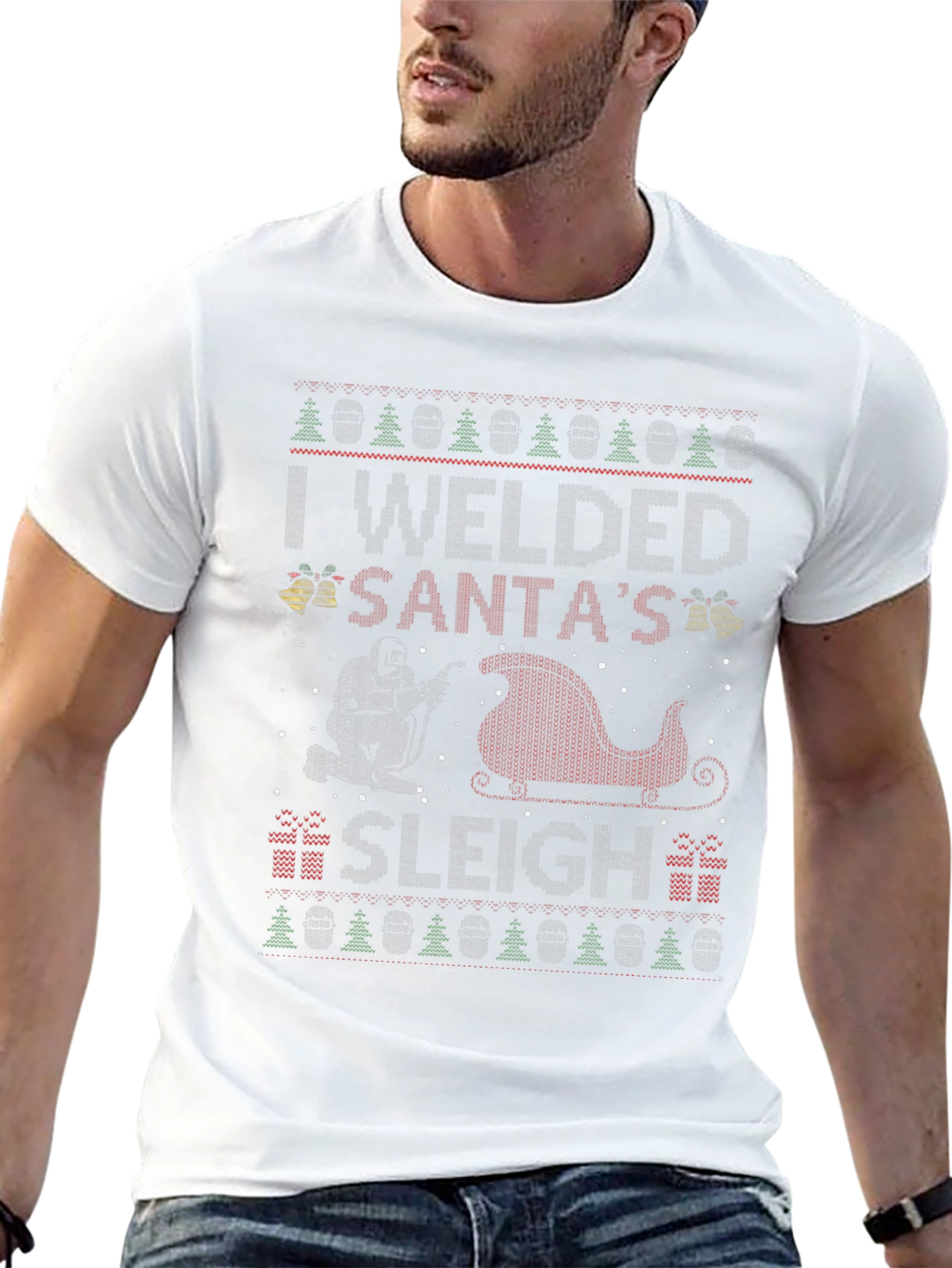 I Welded Santas Sleigh Christmas T-Shirt