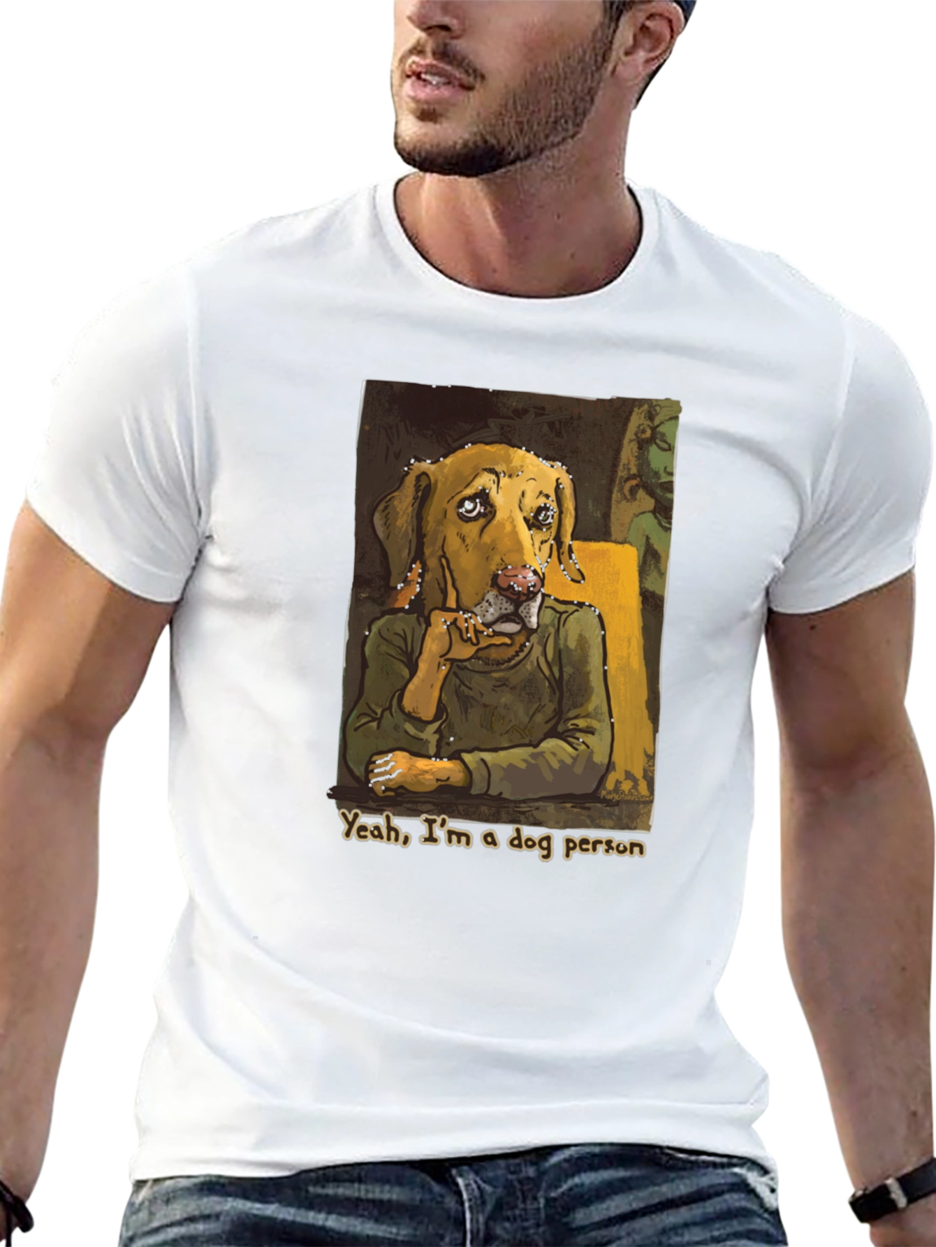 Dog Person Graphic Tee - Black