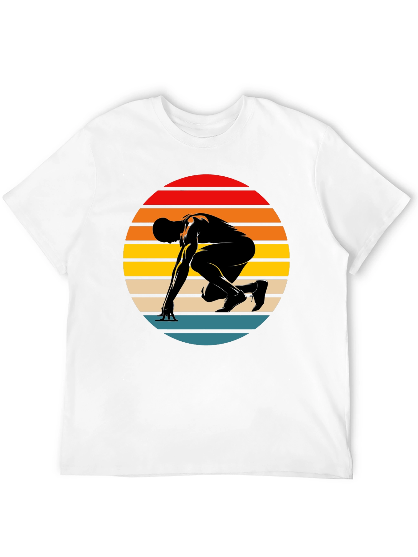 Retro Runner Graphic Tee - Black