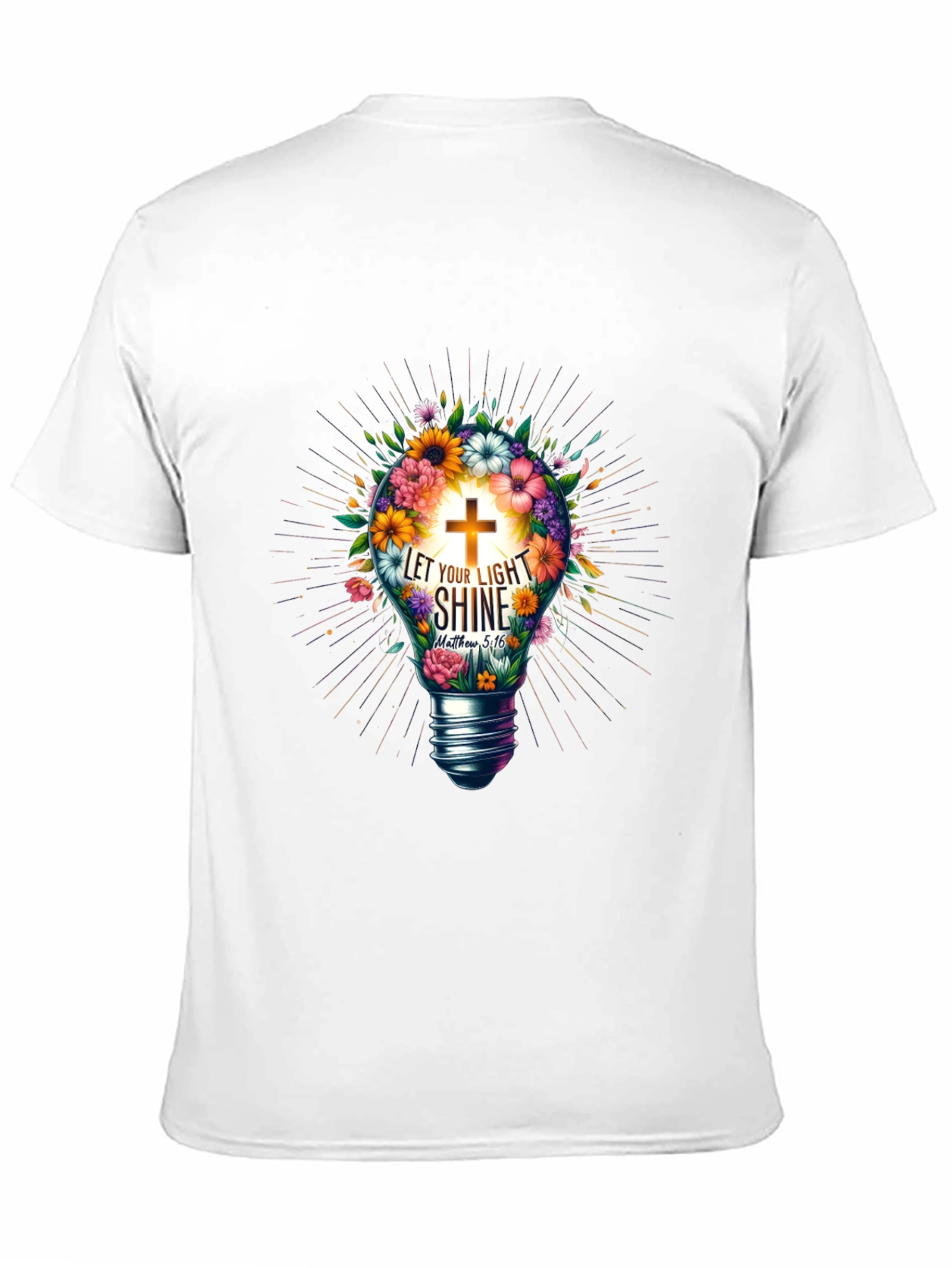 Faith Bloom Tee - Let Your Light Shine T-Shirt